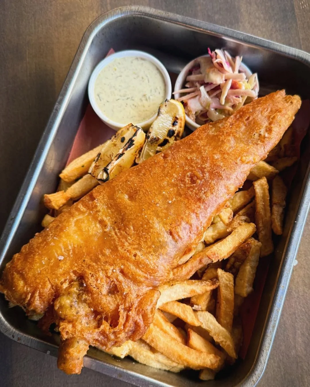 Keep things traditional this Good Friday with our beer battered fish &amp; chips and our fish tacos. Dine in and take out available. Our doors open at 4pm today.