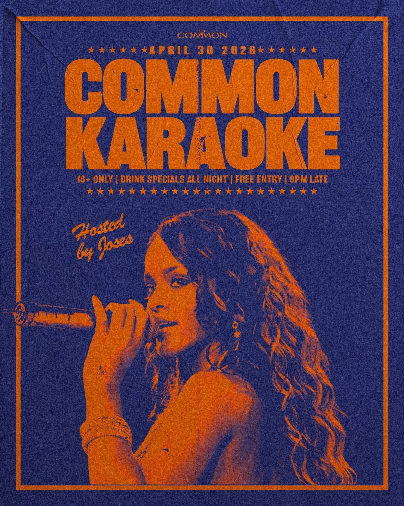 Common Karaoke is back tonight with your host @joseslovesyou. We will be singing songs between periods during the game, than rockin&rsquo; all night after!