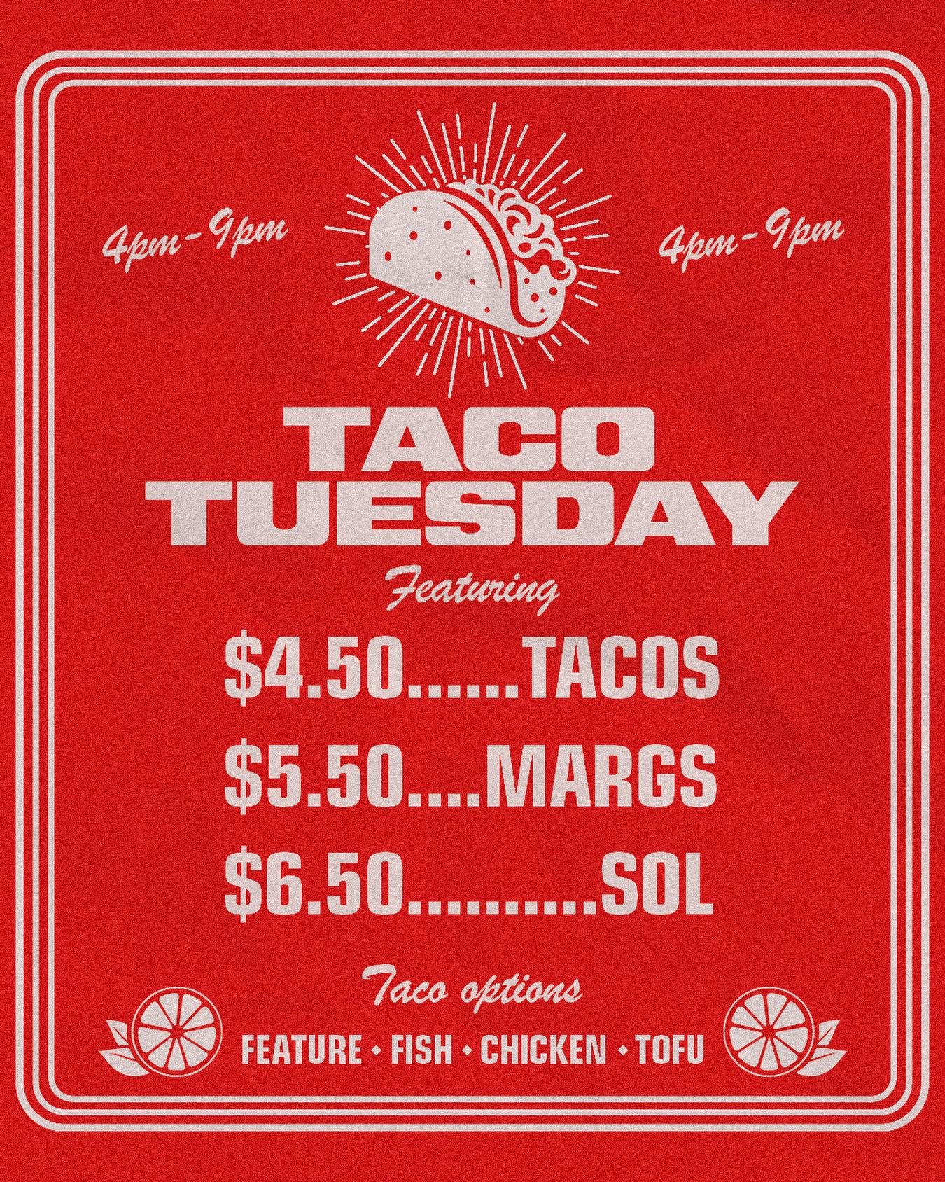 Join us for Cinco De Mayo at the Common tomorrow!
$4.50 Tacos, $5.50 Margs &amp; $6.50 Sols
Book a table via the opentable link in our bio