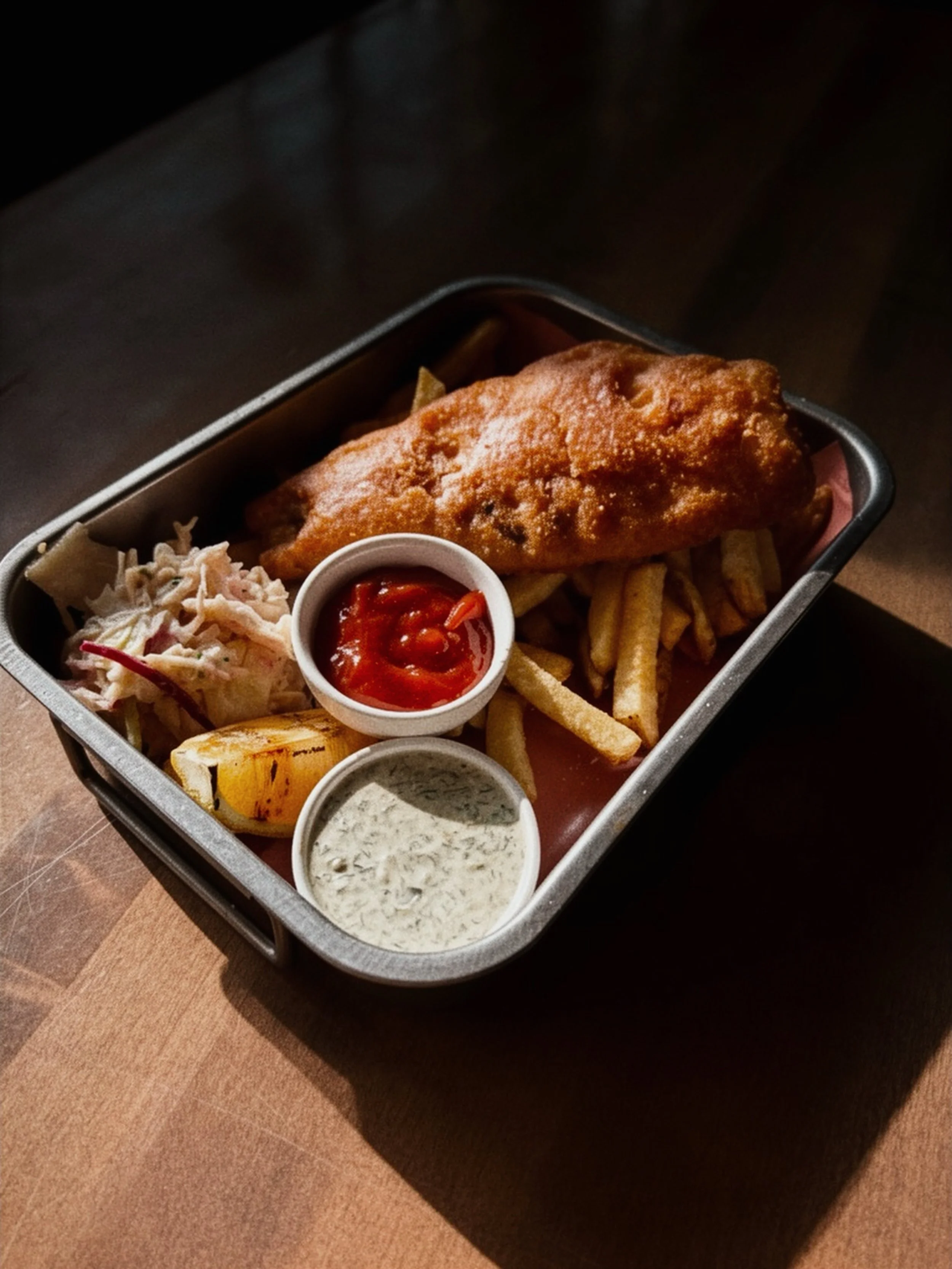 Today calls for 🎣 &amp; 🍟. Open for lunch!