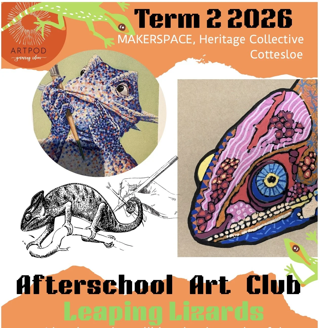Leaping Lizards @makerspace