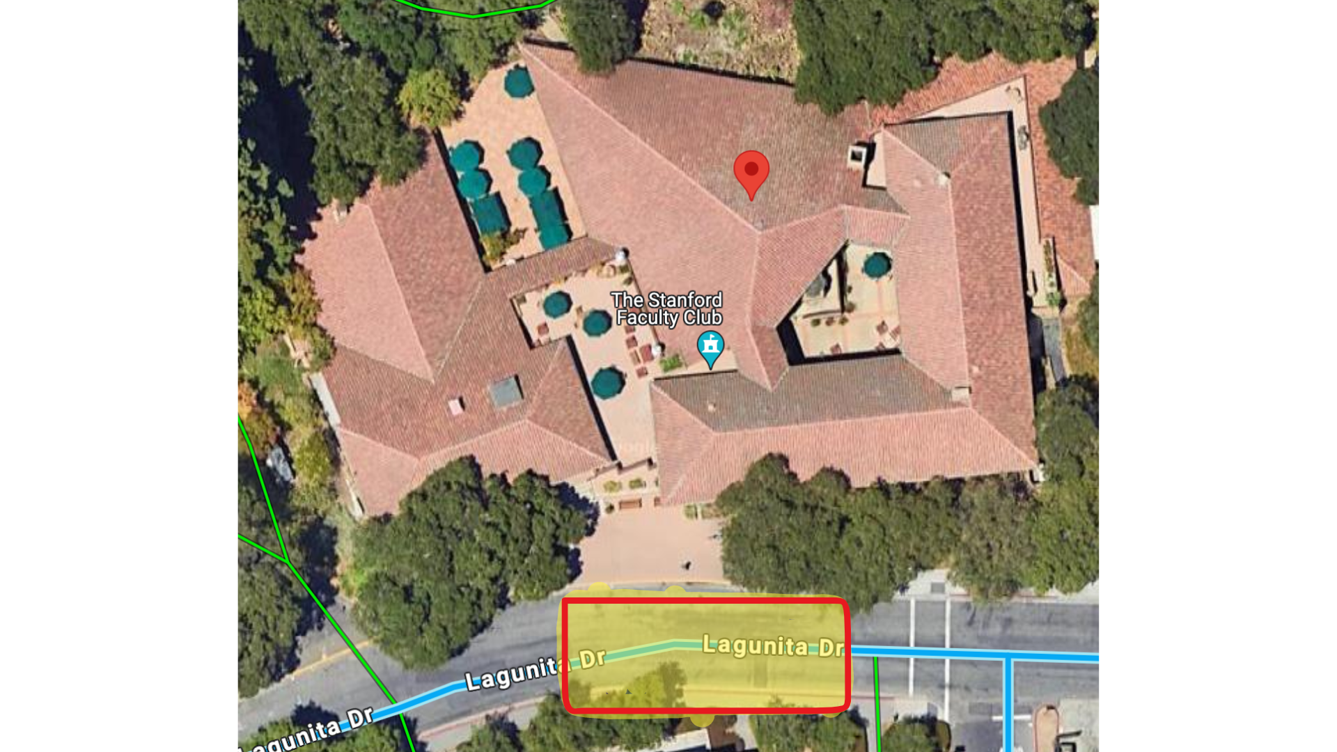 Faculty Club: Google Maps Satelite View