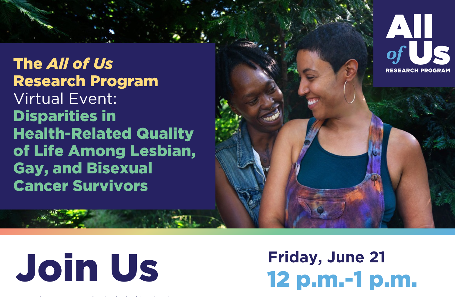 Webinar: Disparities in Health-Related Quality of Life Among Lesbian, Gay, and Bisexual Cancer Survivors