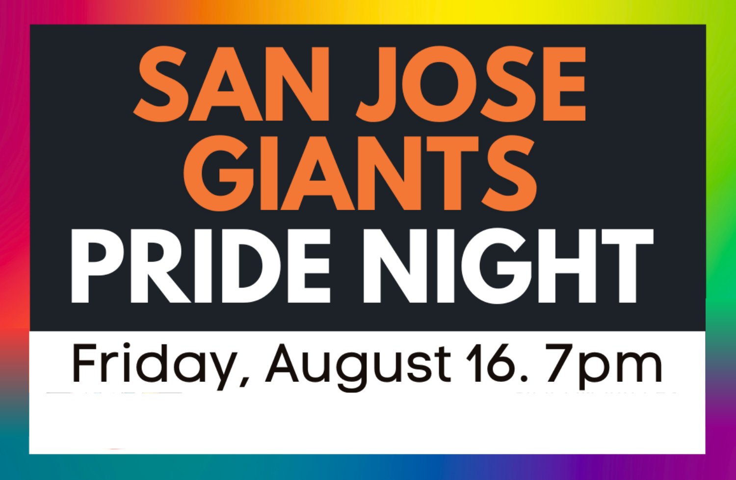 San Jose Giants Pride Night 