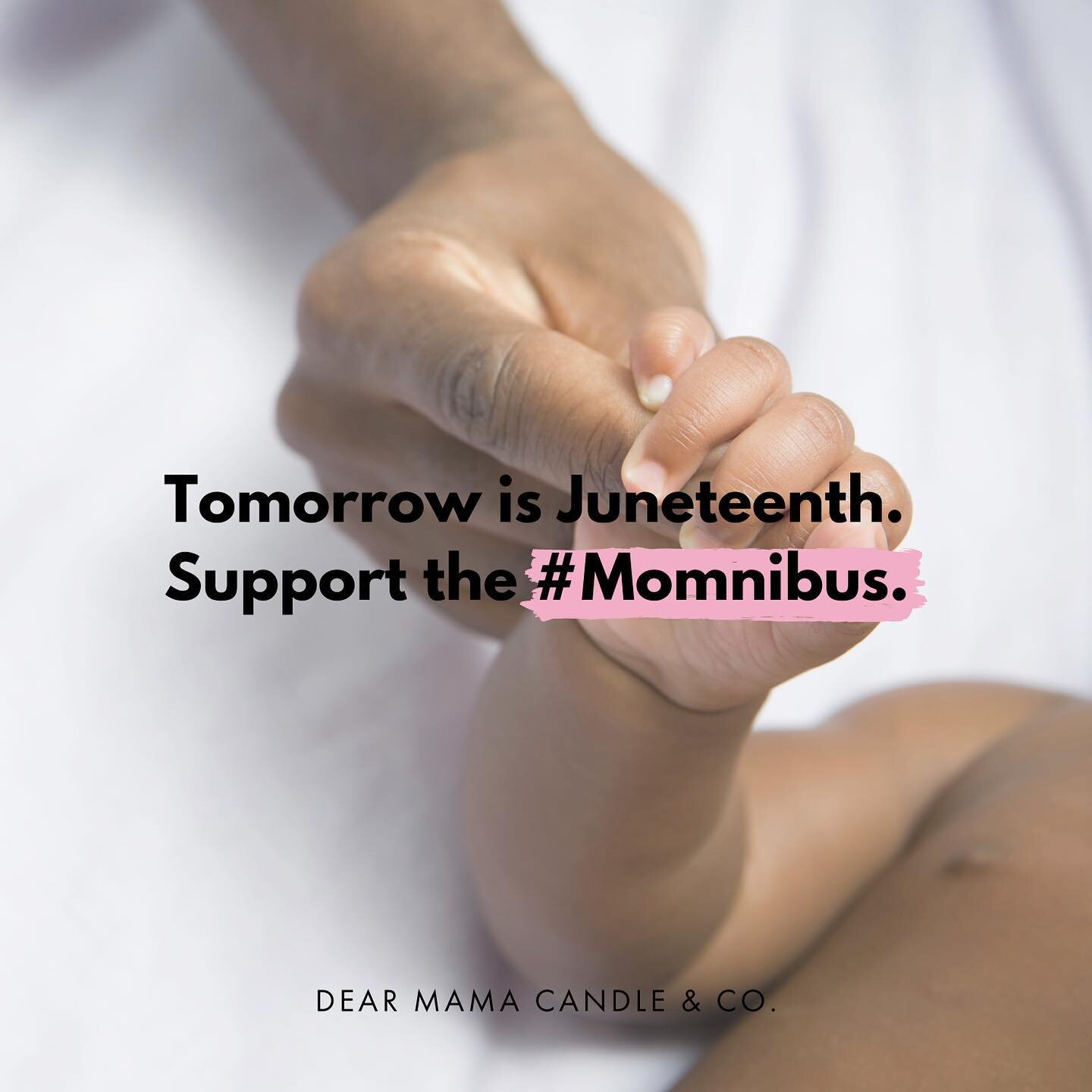 join me in celebrating this #Juneteenth by taking action and calling on your senators to support the #Momnibus.

Black moms in the US are 3-4x as likely to die from pregnancy-related complications, and Latinx, Indigenous, &amp; AAPI people experience