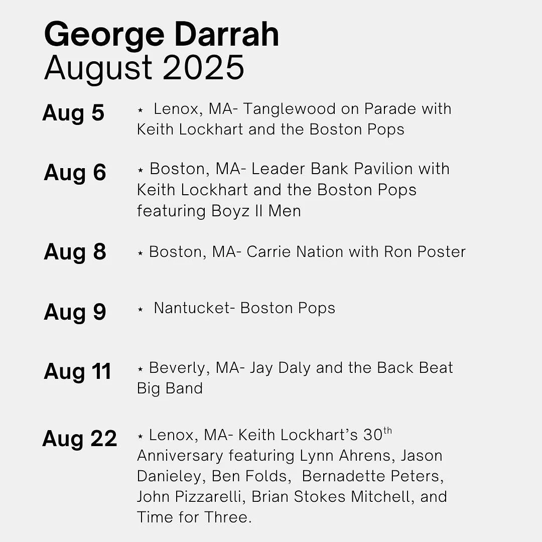 The summer fun continues with some exciting gigs 🥁 during a very busy month of August! I hope you all are enjoying this particularly beautiful summer 🏖️ Looking forward to playing some great music with amazing musicians! #boston #bostonpops #drumme