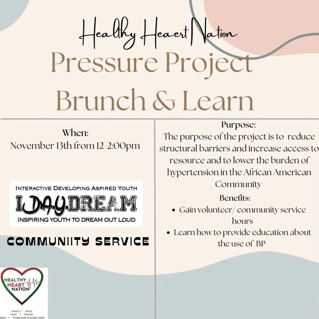 COMMUNITY SERVICE: Healthy Heart Nation Brunch and Learn