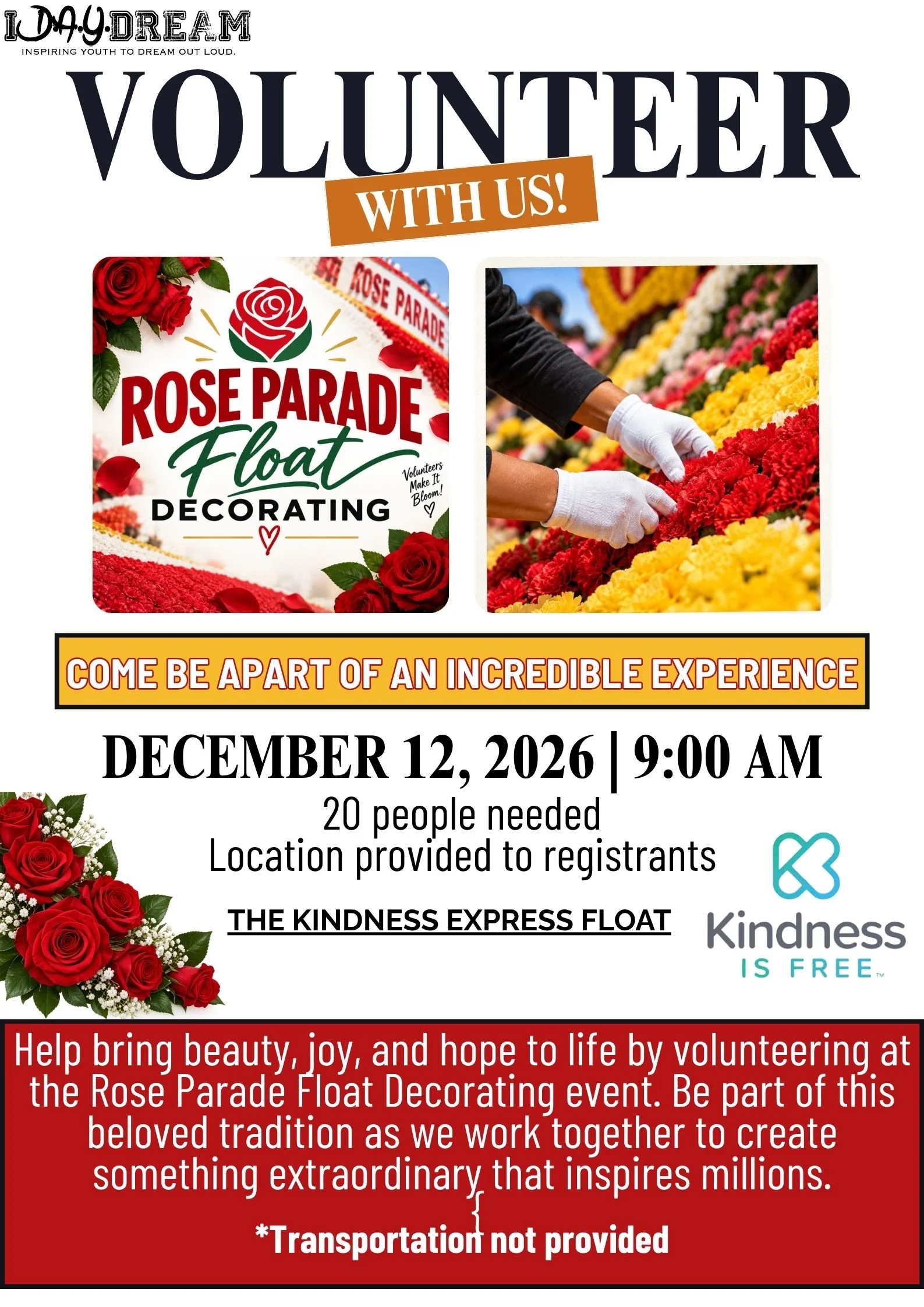 Rose Bowl Parade Float Community Service
