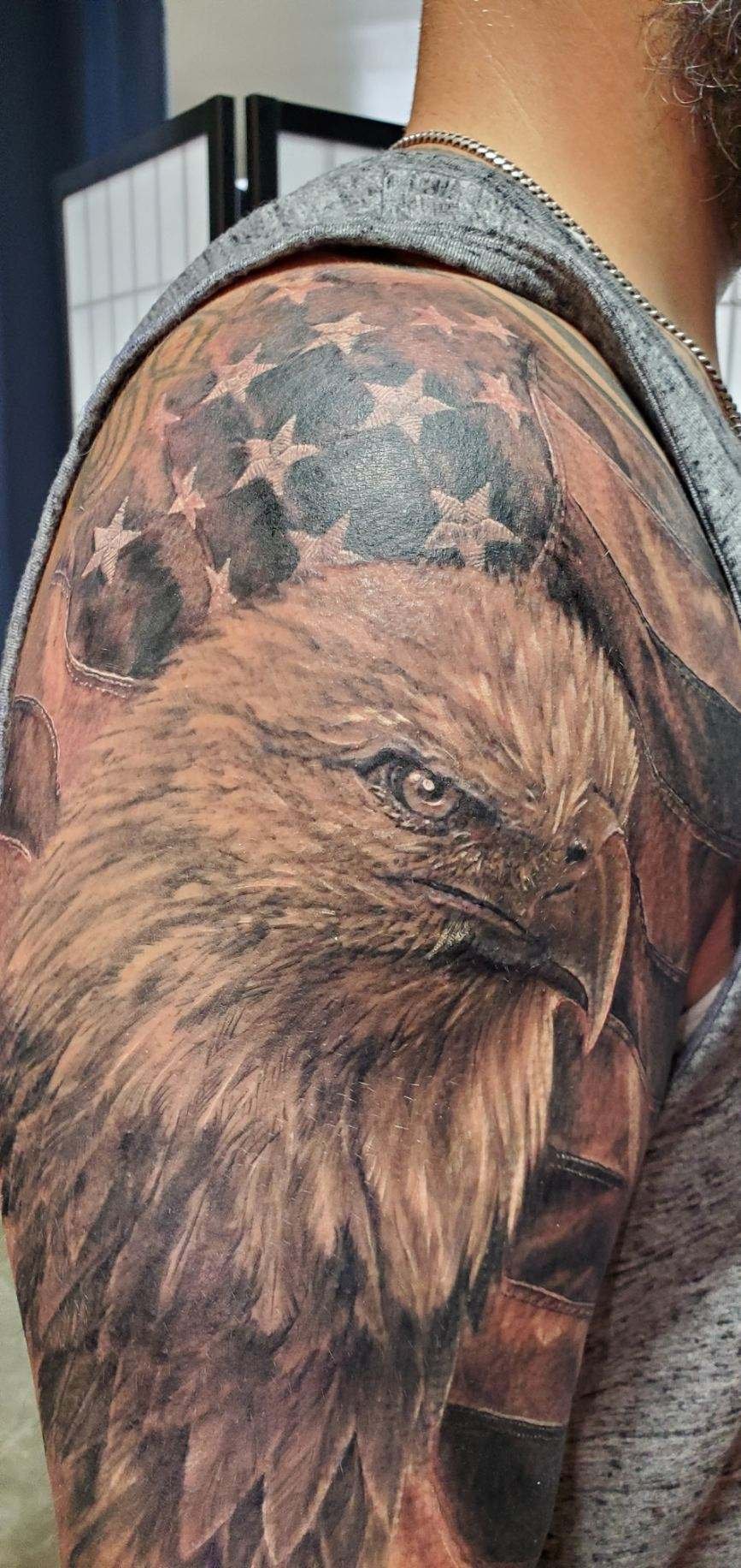 eagle flag arm