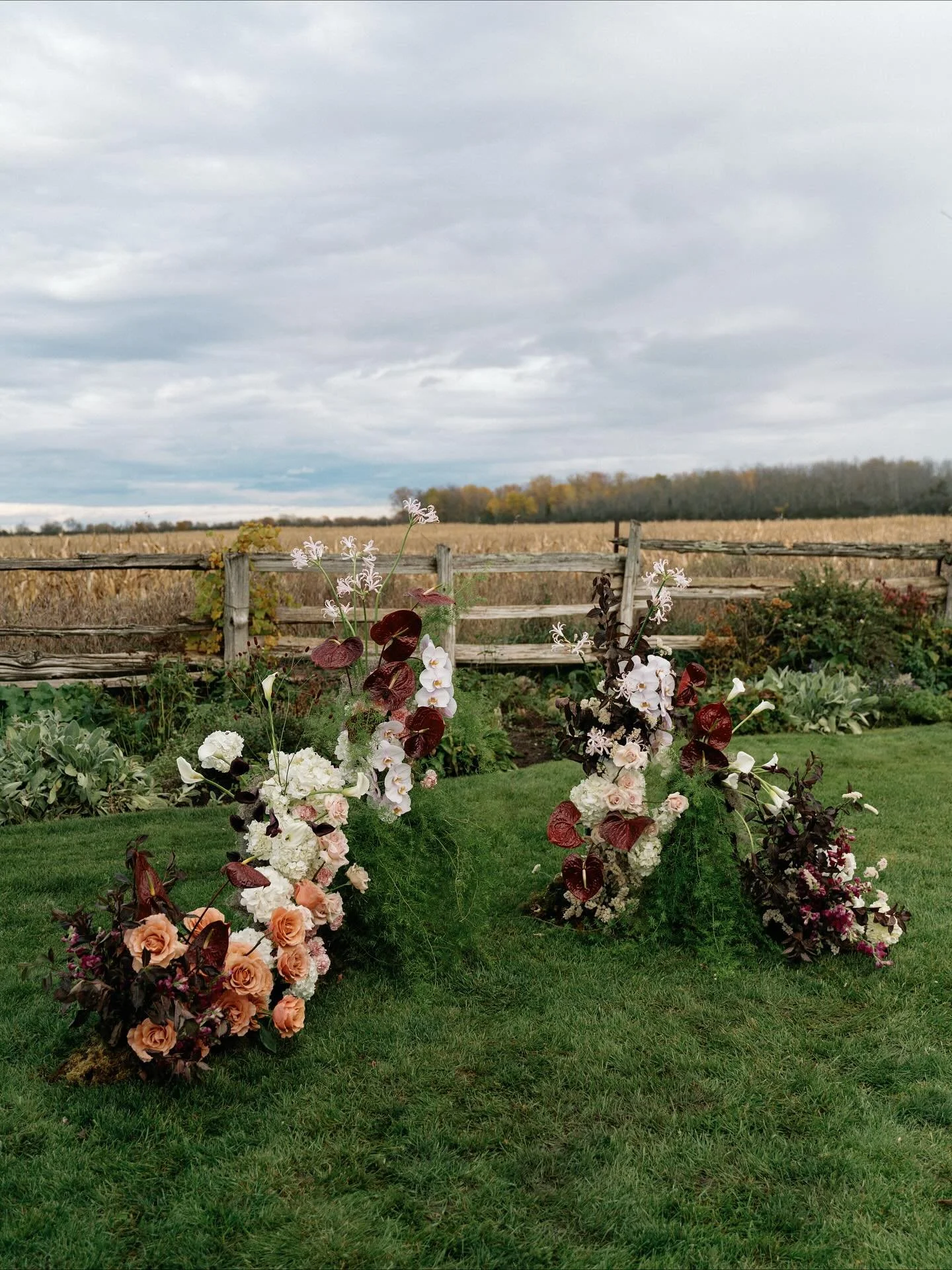 For the sweetest couple, Chrissy &amp; Eric! 

venue @thebrighthousefarm 
photography @carachapmanphoto 
videography @3bphotography 
planning @theeventdesignco 
florals @roseandshine_to 
dress @avenue22bridal 
hair &amp; makeup @artiviamakeup 
cateri