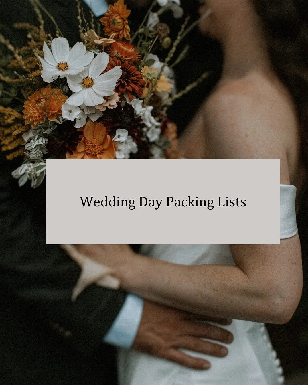 You don&rsquo;t want to forget these wedding day essentials! The week of your wedding will be busy, so make sure you have your packing list ready so you have everything you need for the day of your wedding 👜 
@eventcollective.co @moandcoevent