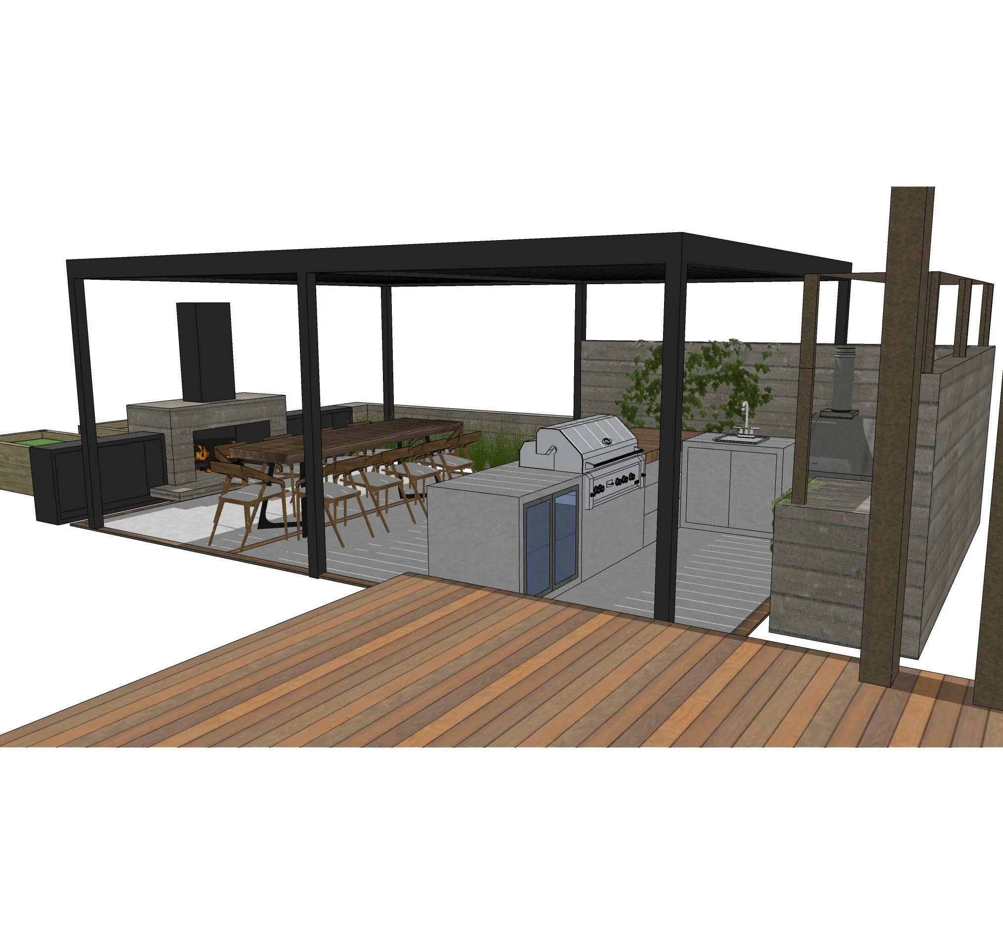 Outdoor kitchen