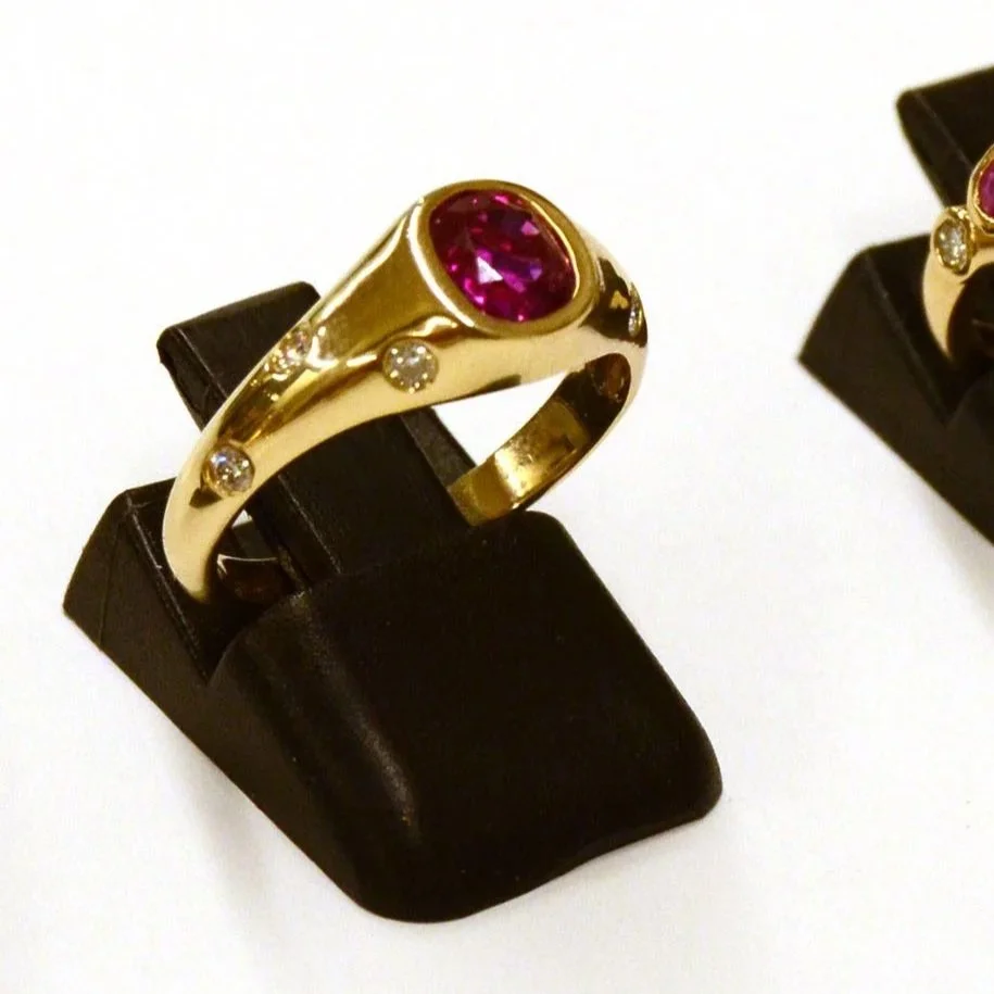 Ruby &amp; Diamond Accent | 14K Yellow Gold