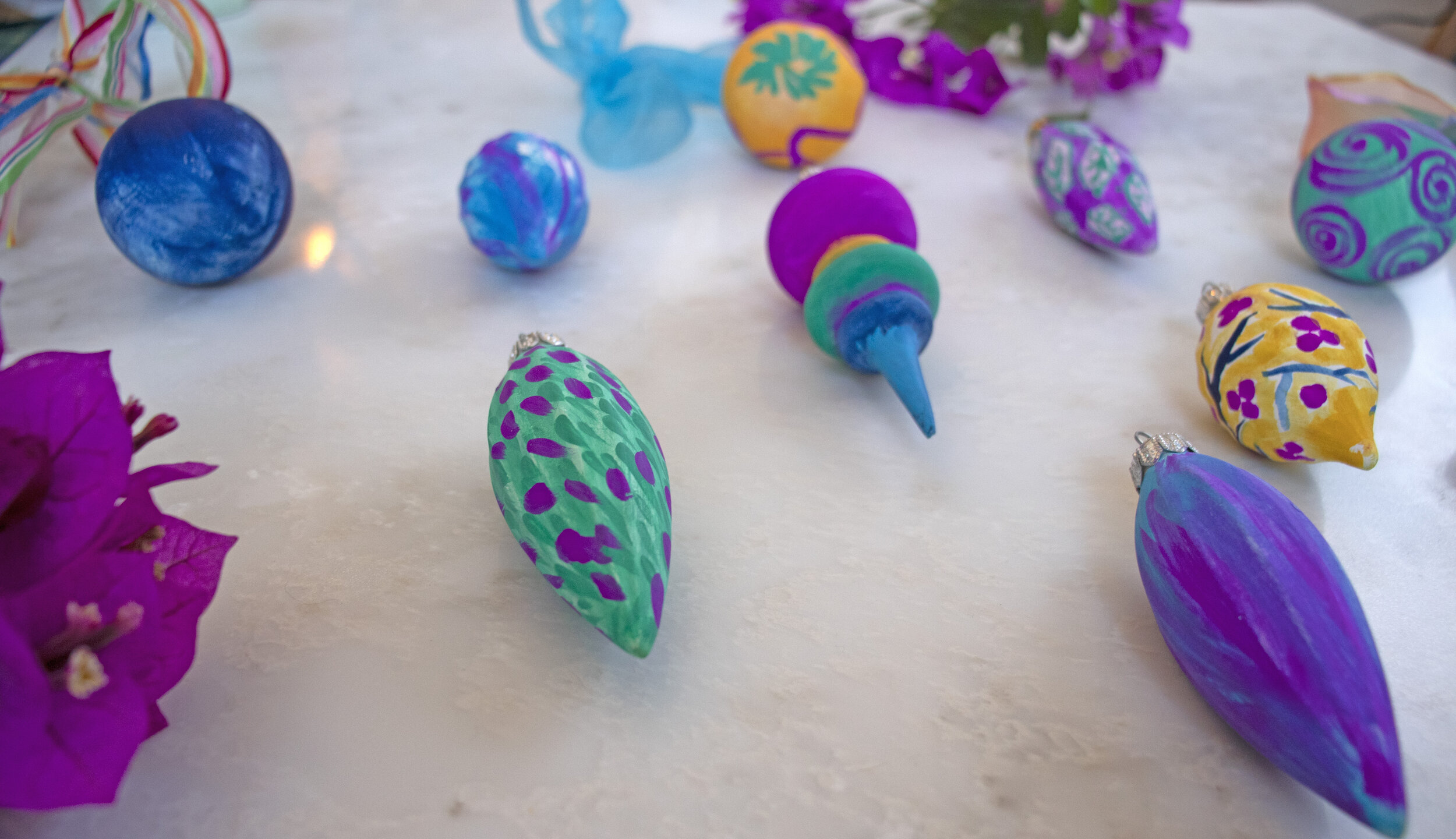 Hand-Painted Ceramic Ornaments