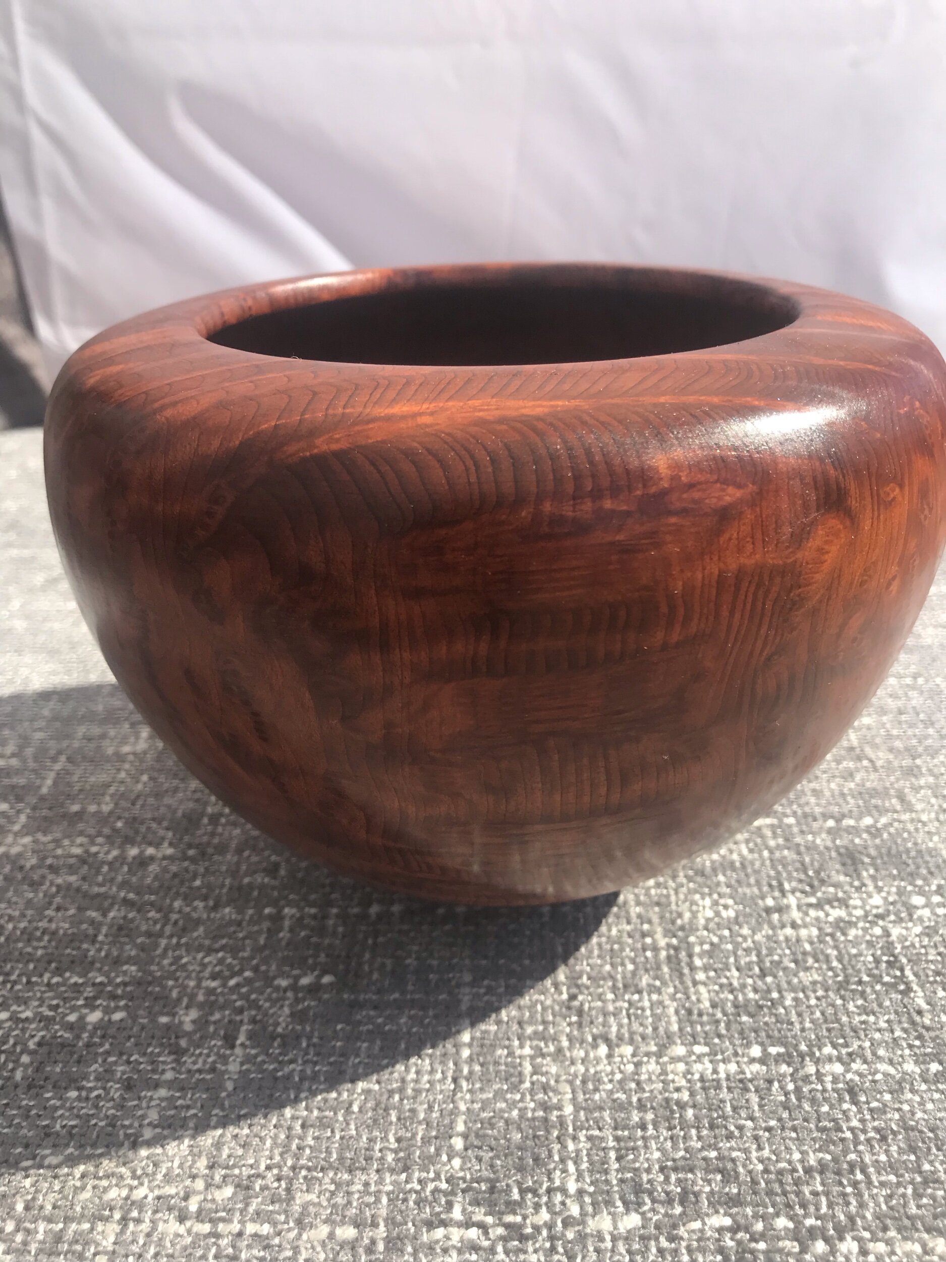 Redwood burl vessel