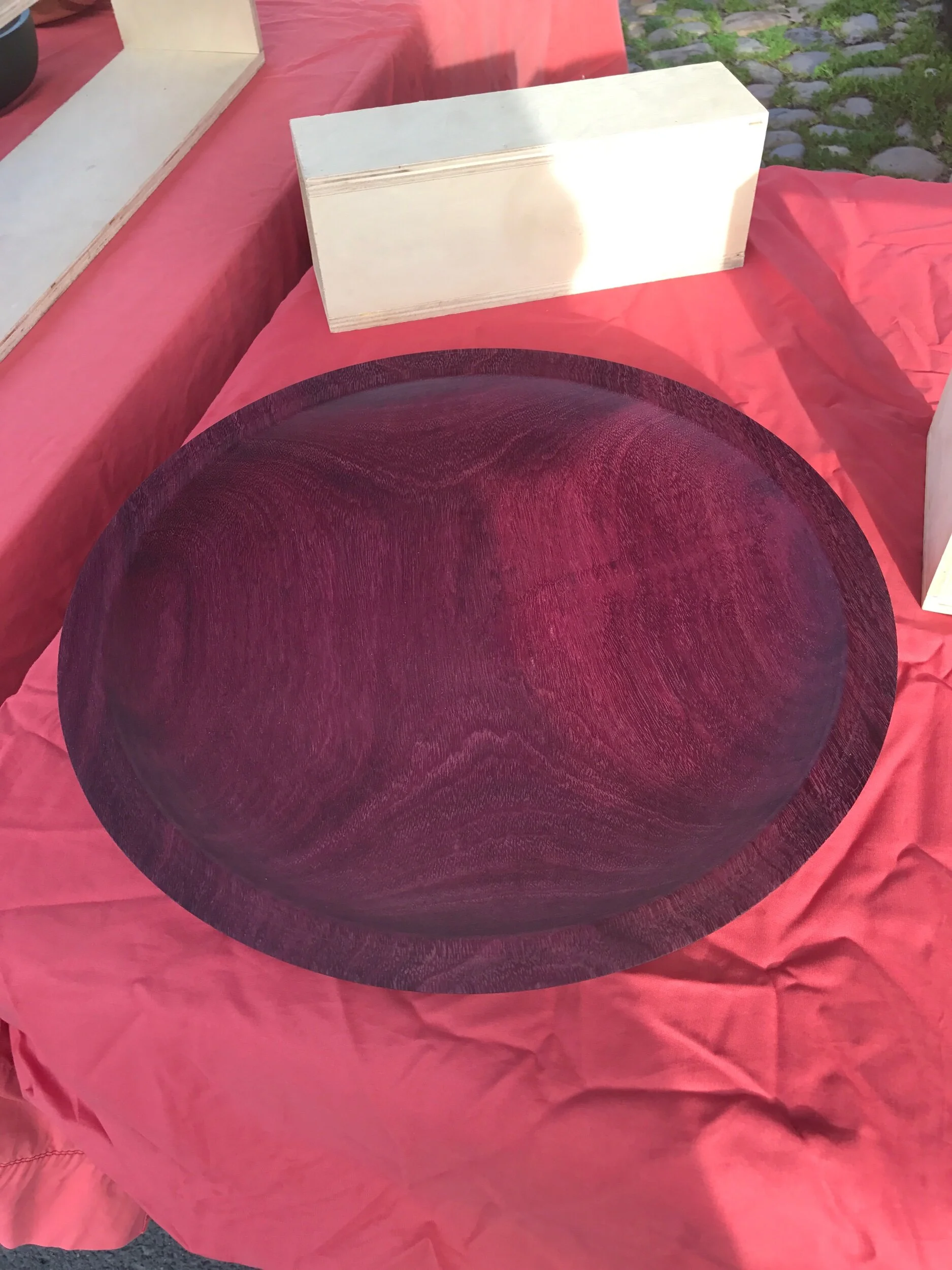 Large Purpleheart platter