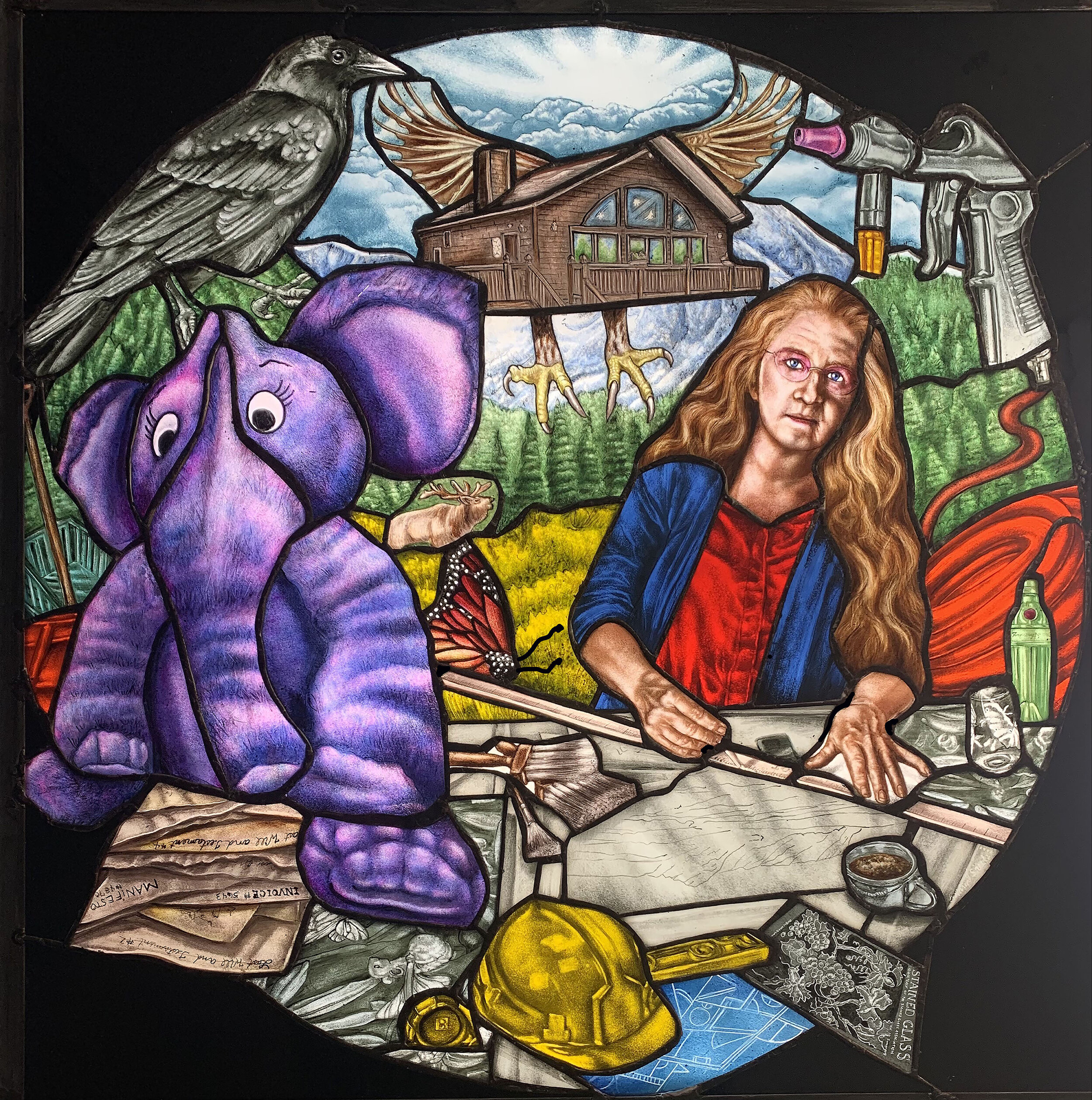 Elephant in the Studio(with Kathy Barnard) 27" 