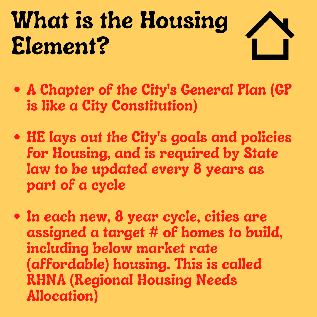 Attend the 12/9 Housing Element Voice your support for an