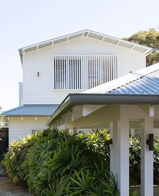 White Northern Beaches home with second level