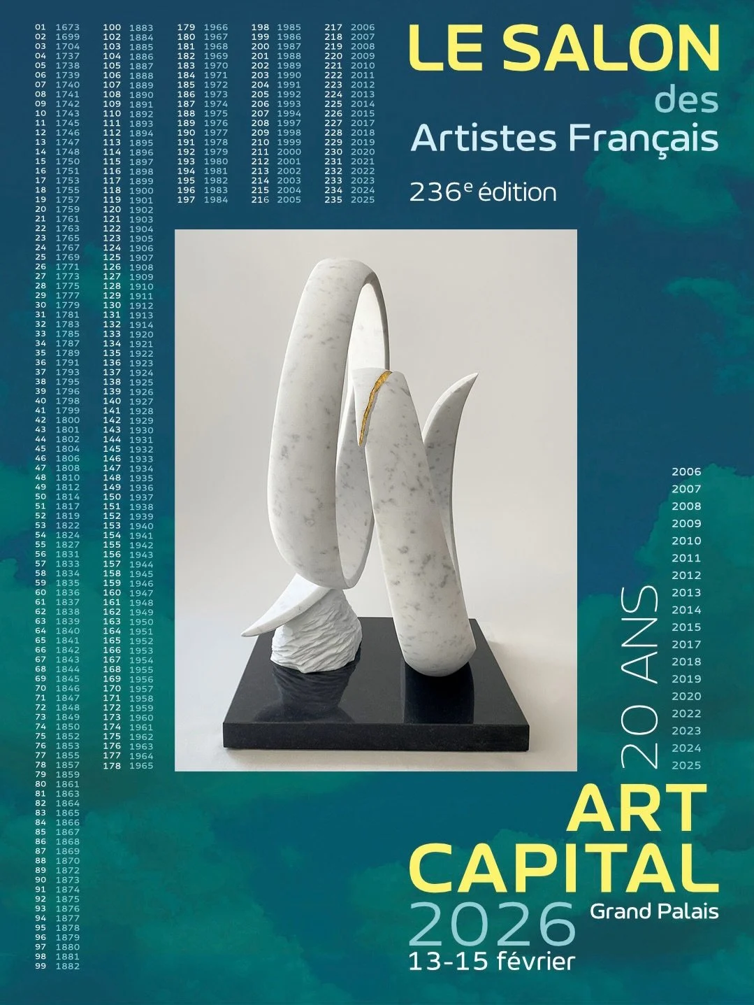 &bull;✨ART CAPITAL &bull; Grand Palais✨&bull;
Tr&egrave;s heureuse et honor&eacute;e que ma sculpture &laquo; C&rsquo;est bien ma veine (Lucky break) &raquo;, en marbre de Carrare et feuille d&rsquo;or, ait &eacute;t&eacute; s&eacute;lectionn&eacute;