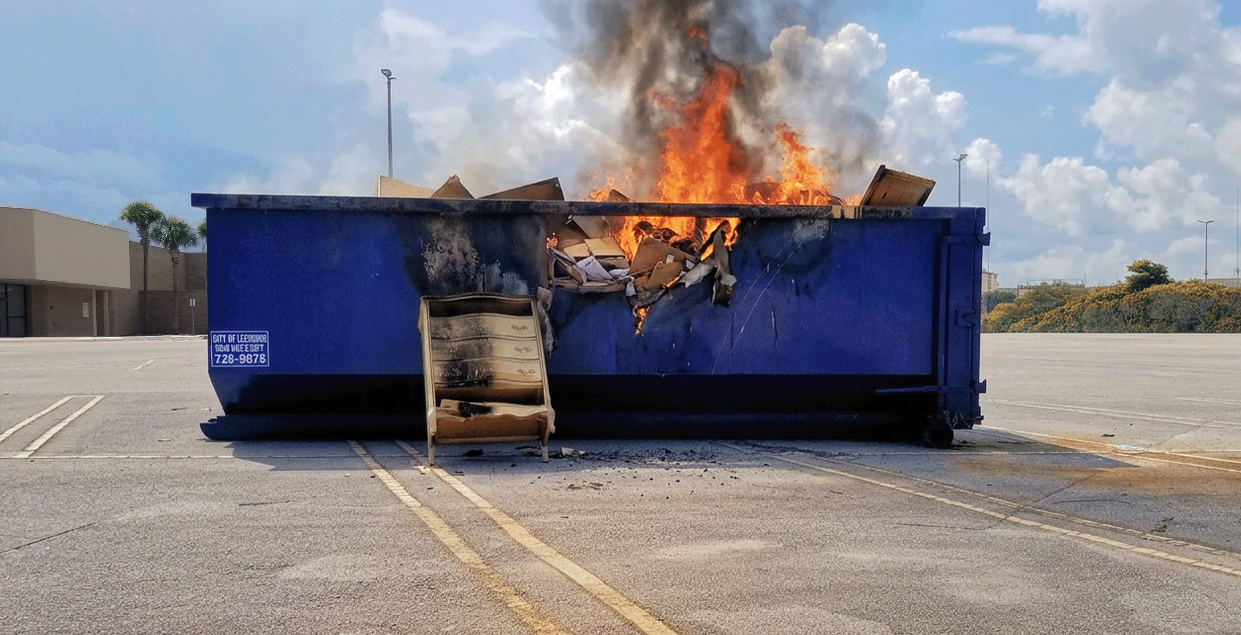 Mall Dumpster Fire