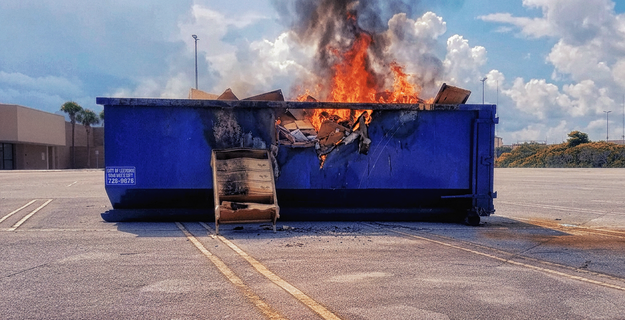 Mall Dumpster Fire