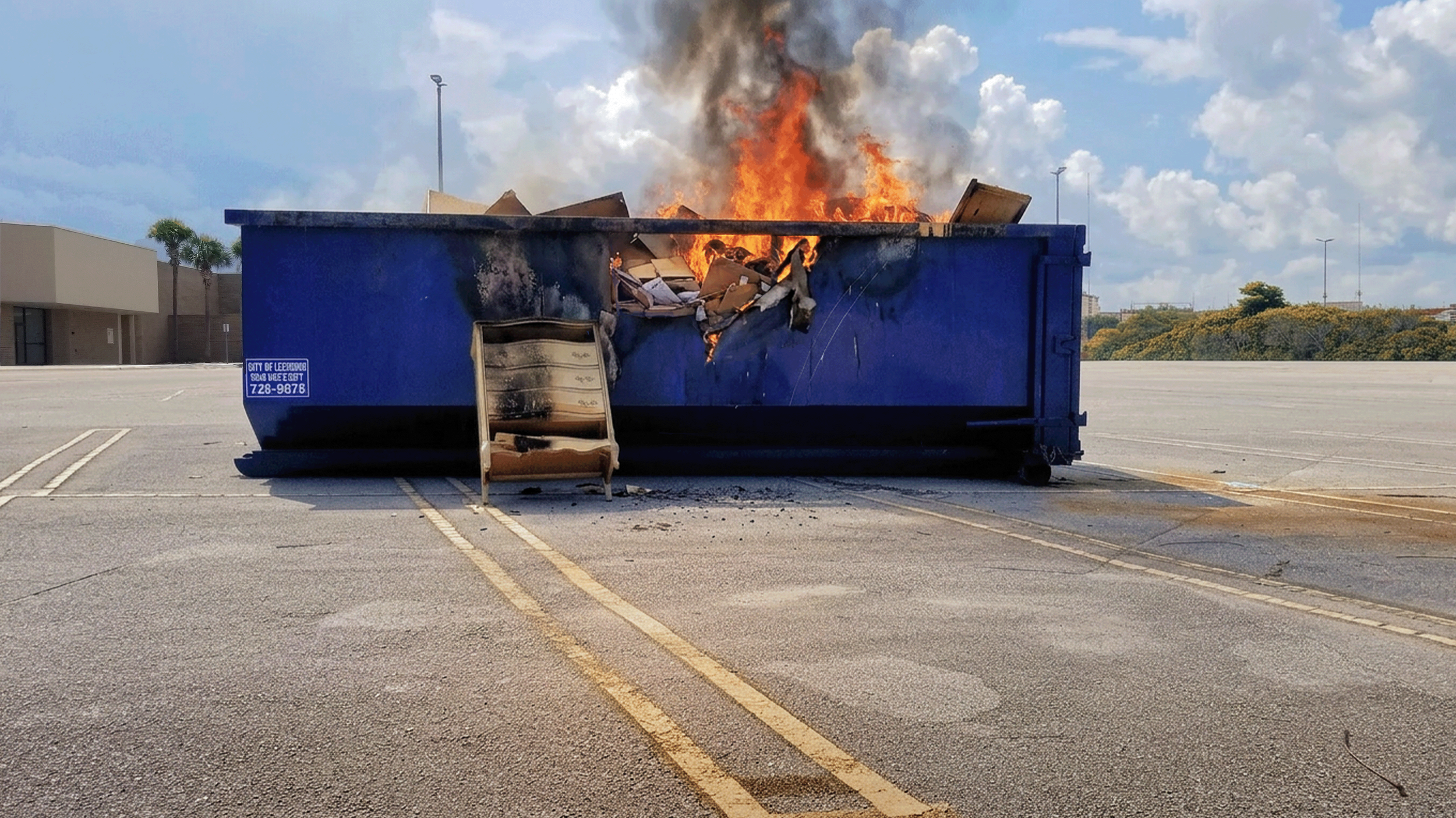 Mall Dumpster Fire