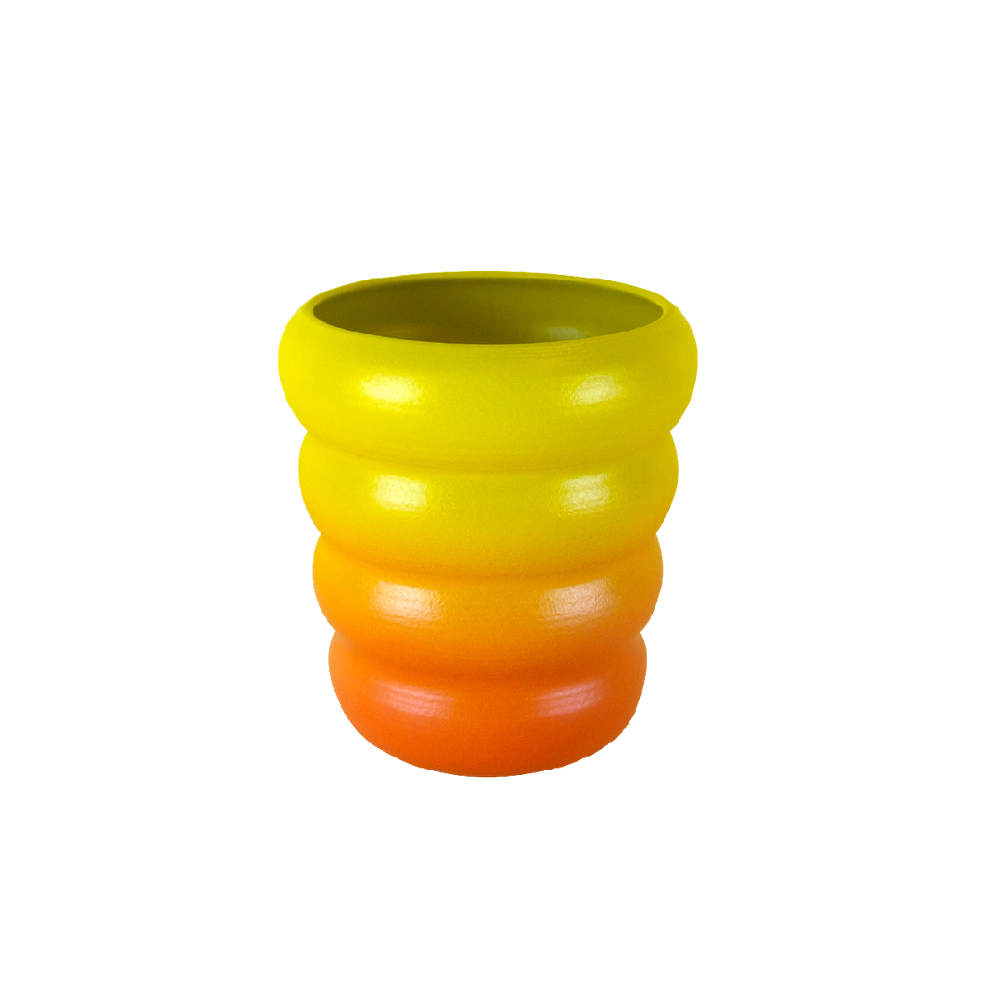 Zoom cup in flame gradient