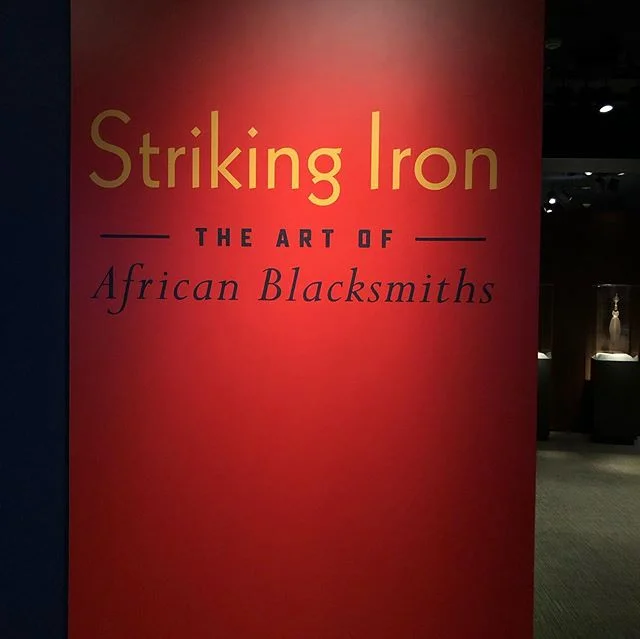 D.C trip! We were able to see the Striking Iron exhibition so awe inspiring and challenging to see. #strikingiron #stonestriking ! #heartofdarkness #tools #forged #meteor