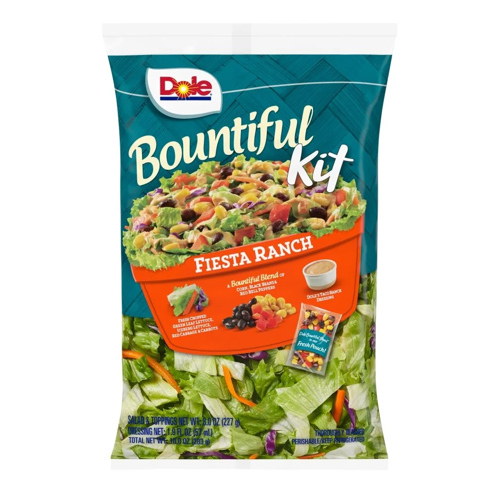  packaging DOLE fresh bountiful kit salads advertising point of sale - food styling-food stylist ricky moores 