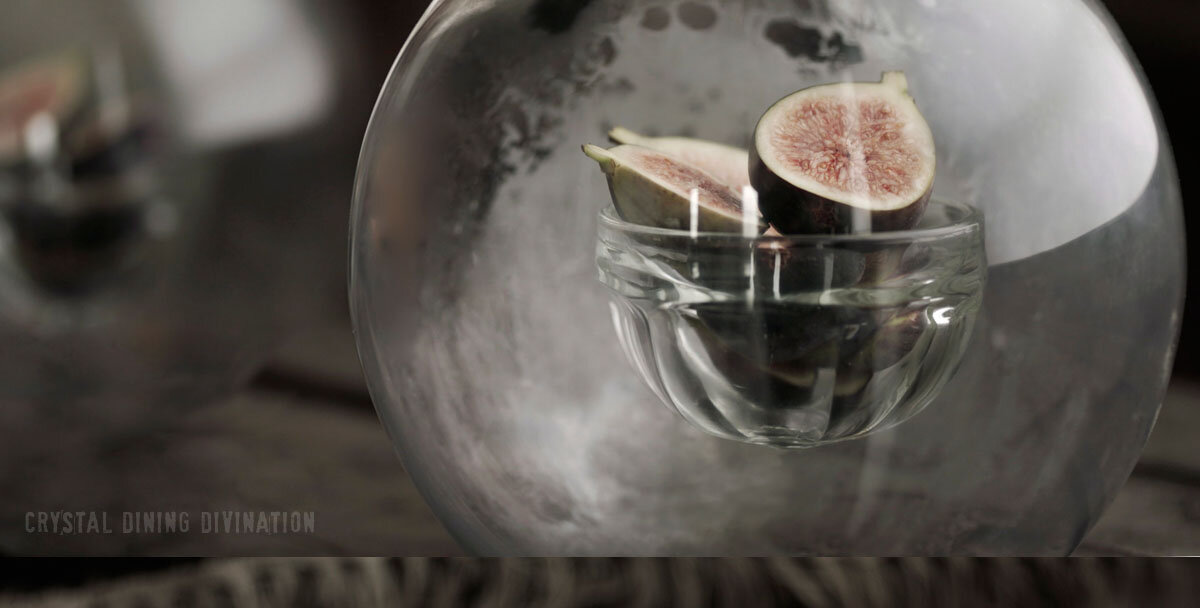 foodini magic illusions food seance crystal ball figs levitation editorial - food stylist