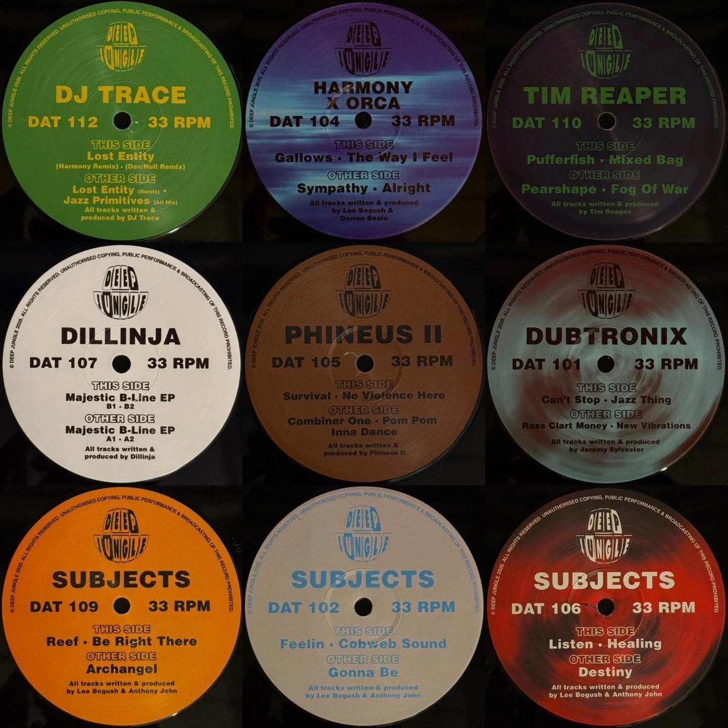 🚨 Attention all Jungle heads 🚨
☠️ DEEP JUNGLE - In the shop ☠️

We have very limited stock of all these titles, available tomorrow at noon. NO HOLDS and no shipping

Big respect to Lee and Pete

#massiv