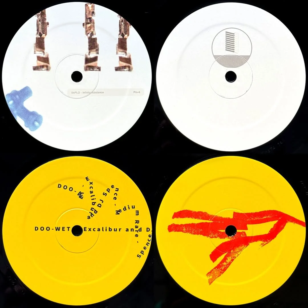 New Pin + New Doo

Available in-store only ꥟ no holds

SnPLO : infinity substance

Excalibur &amp; DJ Spence : DOO-WET