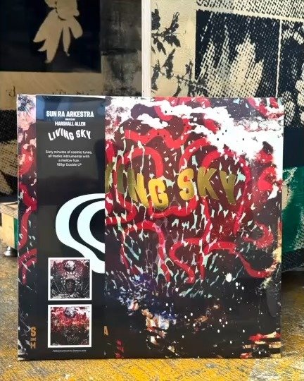 A nice Sun Ra Arkestra 4 piece from Omni Sound

One Marshall Allen directed LP titled "Living Sky"

And 3 records containing IDM, Deep House, Techno, Leftfield Electronic remixes of Arkestra tracks by some of your favorite electronic produc