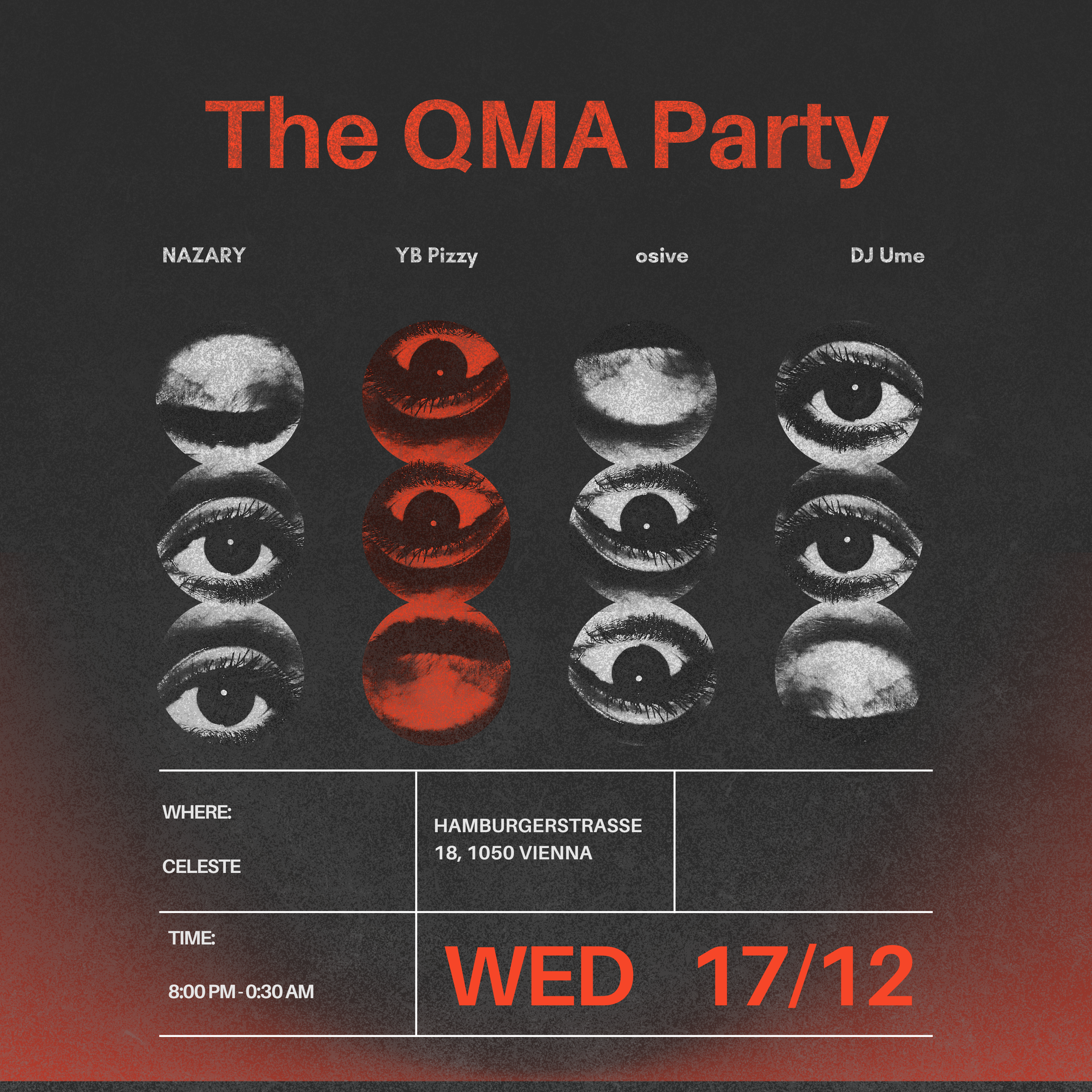 The QMA Party w/ YB Pizzy, NAZARY, osive and DJ Ume