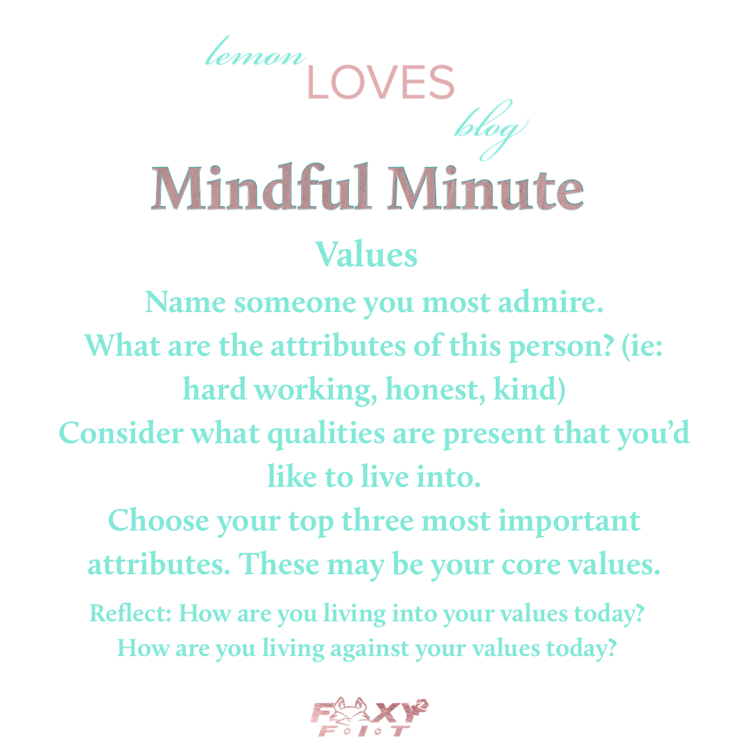 “v” is for values