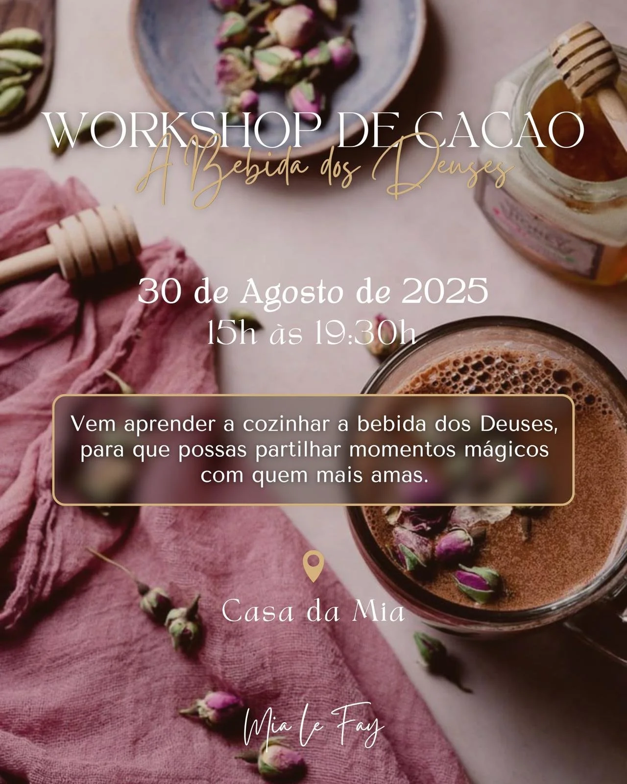 Workshop de Cacau - A Bebida dos Deuses