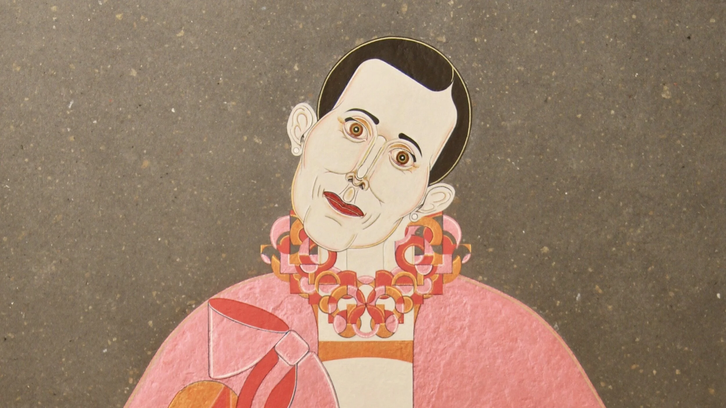 Konstutställning av Daniel Fyffe:  Academia - en hyllning till Sara Danius