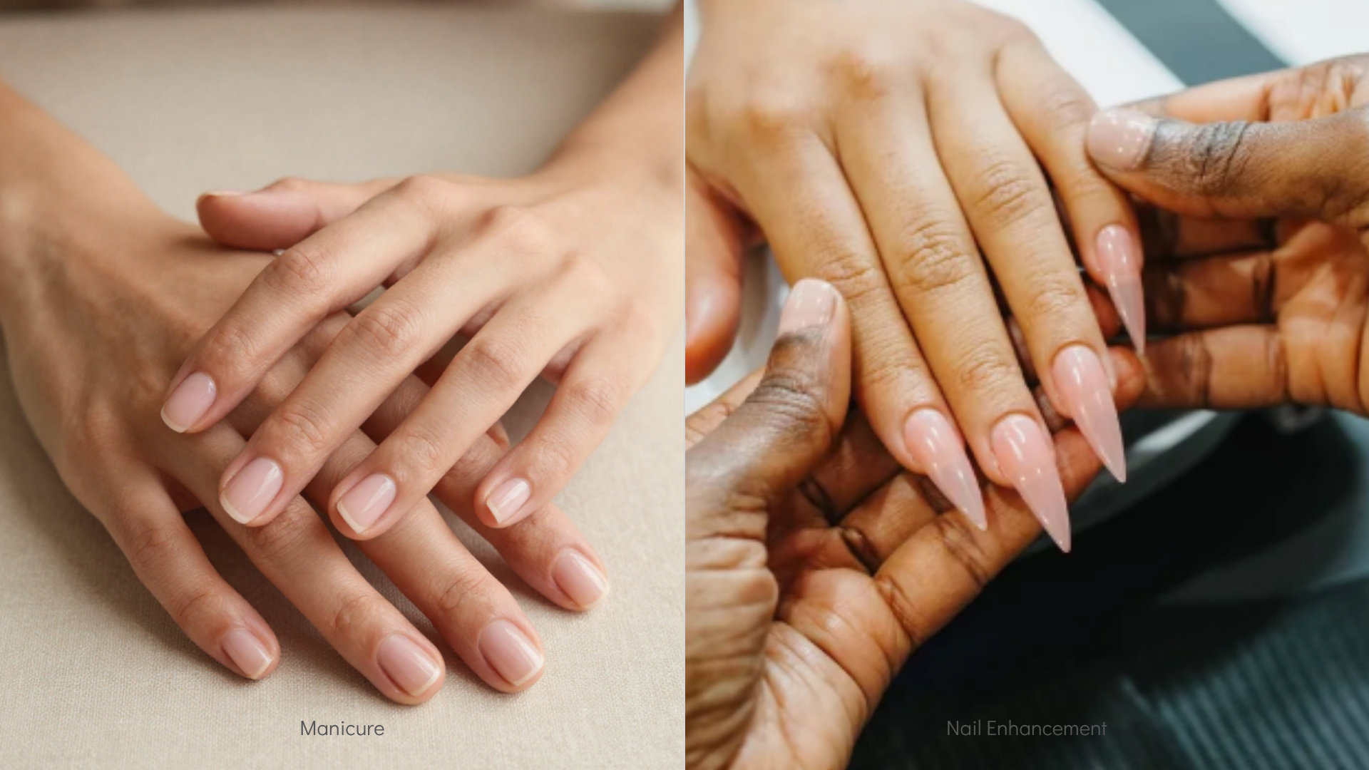 A professional Gel-X nail enhancement service being performed at Street Salon Westin Copley Place in Boston.
