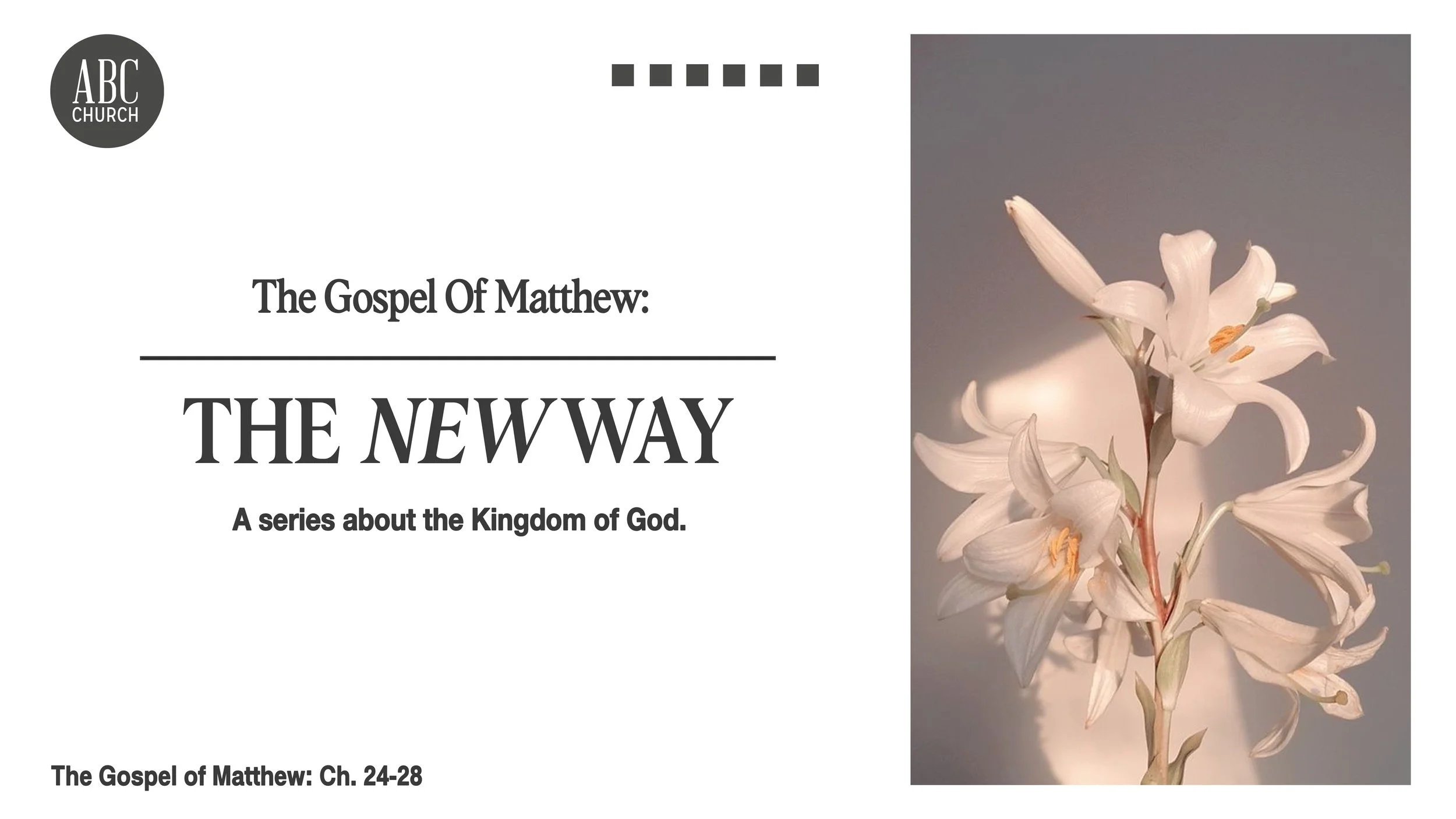 Matthew: Immanuel - God With Us