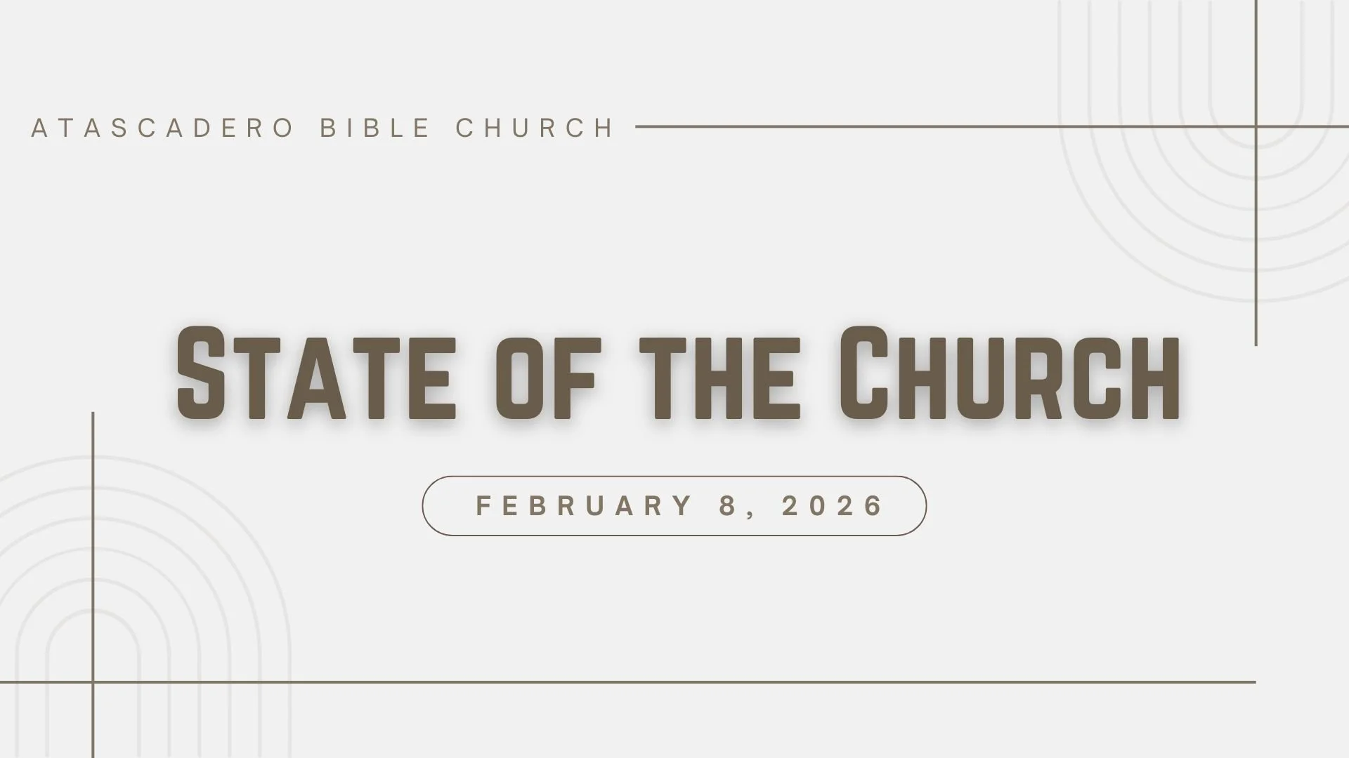 02/08/2026 | ABC State of the Church