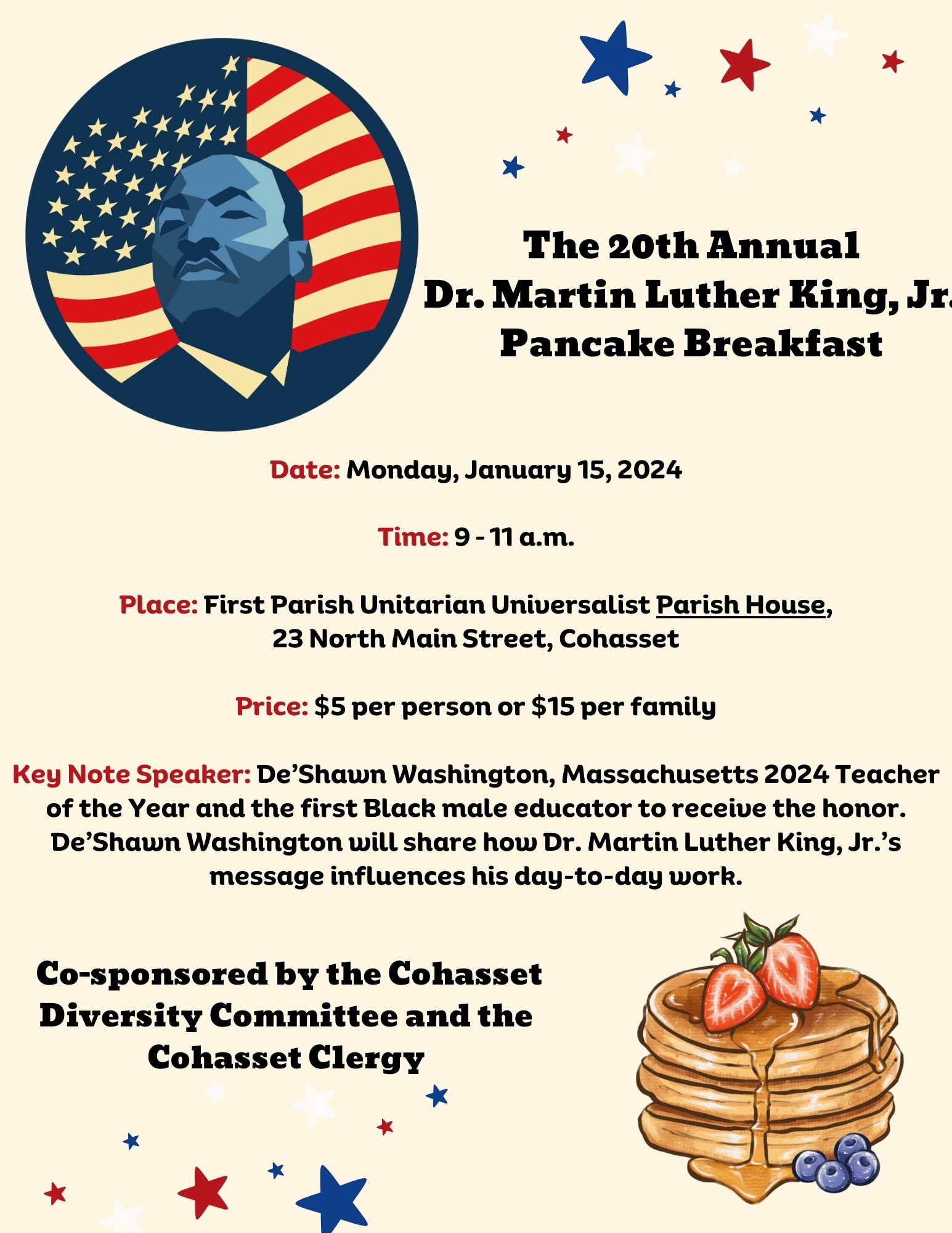 The 20th Annual Dr. Martin Luther King, Jr. Pancake Breakfast — South Shore Unity Council