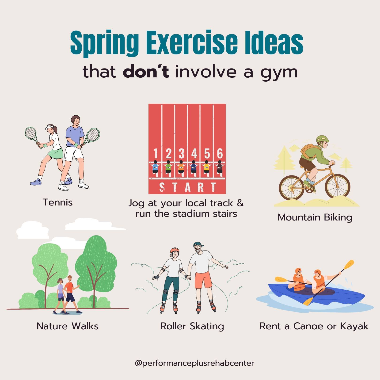 Exercise that's so fun, it doesn't feel like exercise. 🏌🎾 ⛹️🚵&zwj;♀️🏊&zwj;♂️