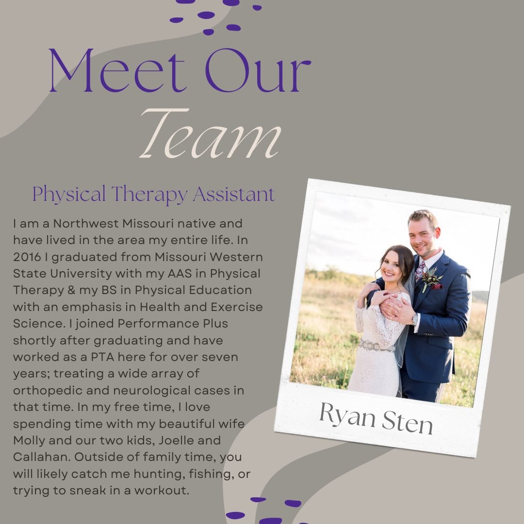 It's Meet Our Team Tuesday! 

This is Ryan, he is one of our Physical Therapy Assistants in our St. Joseph office. 

We absolutely love his energy he brings to the team. 

 #MeetTheTeamTuesday #tuesdayvibes #meettheteam #meettheteamtuesday #teamworkm