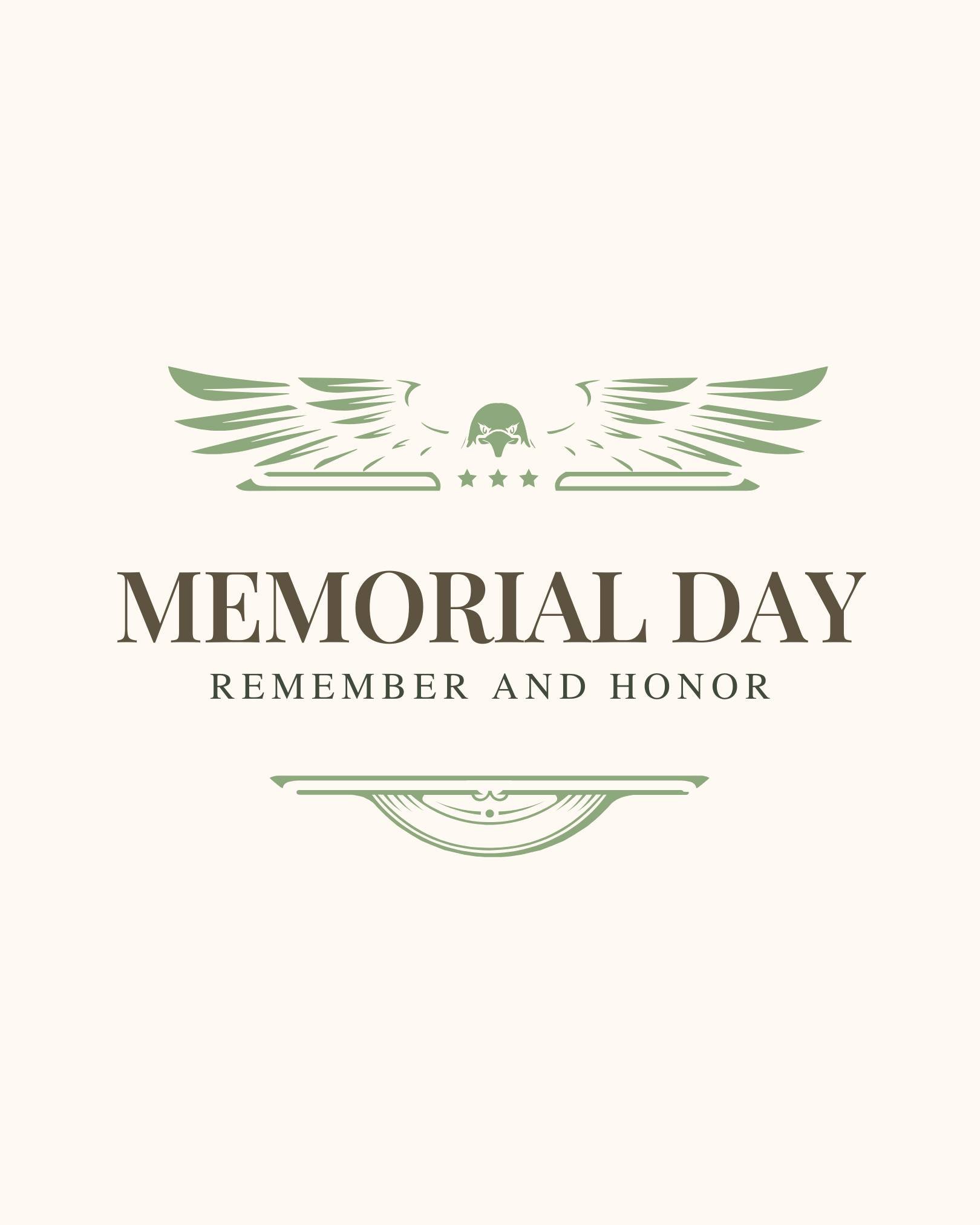 This Memorial Day, we pause to honor the brave men and women who made the ultimate sacrifice for our freedom. 

As we enjoy this time with family and friends, let&rsquo;s take a moment to reflect, remember, and give thanks. Stay safe and have a great