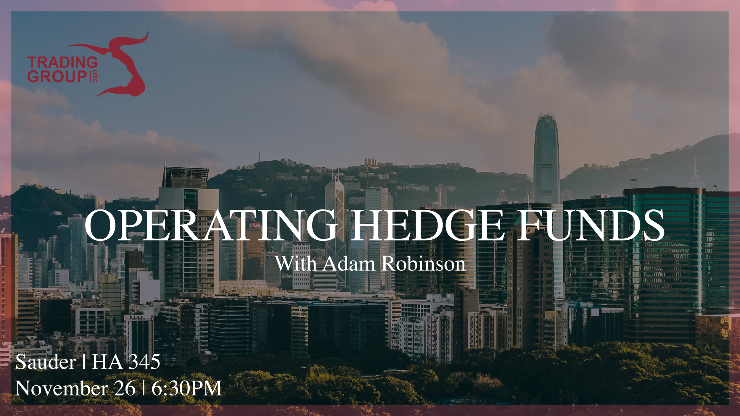 Operating Hedge Funds With Adam Robinson