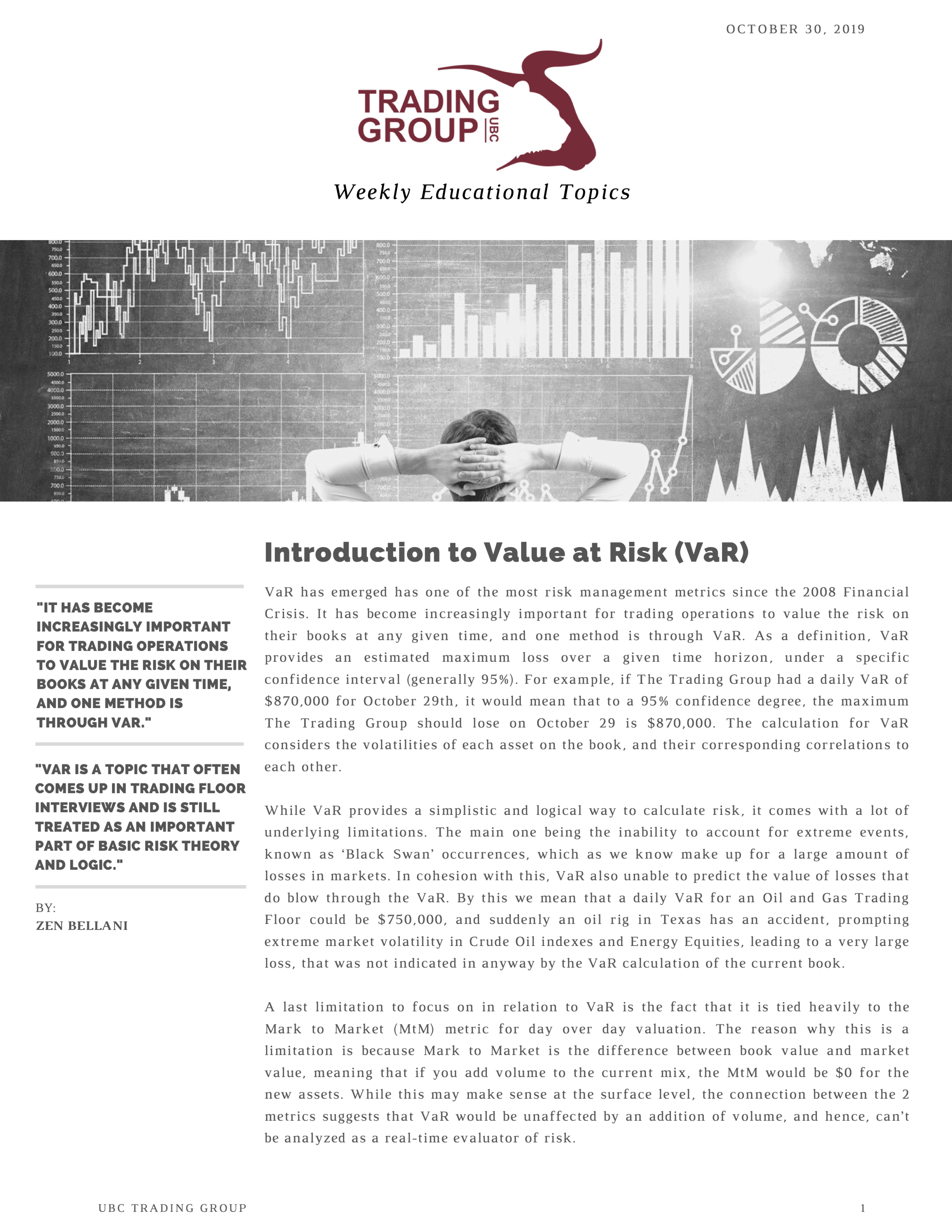 Introduction to Value at Risk (VaR)