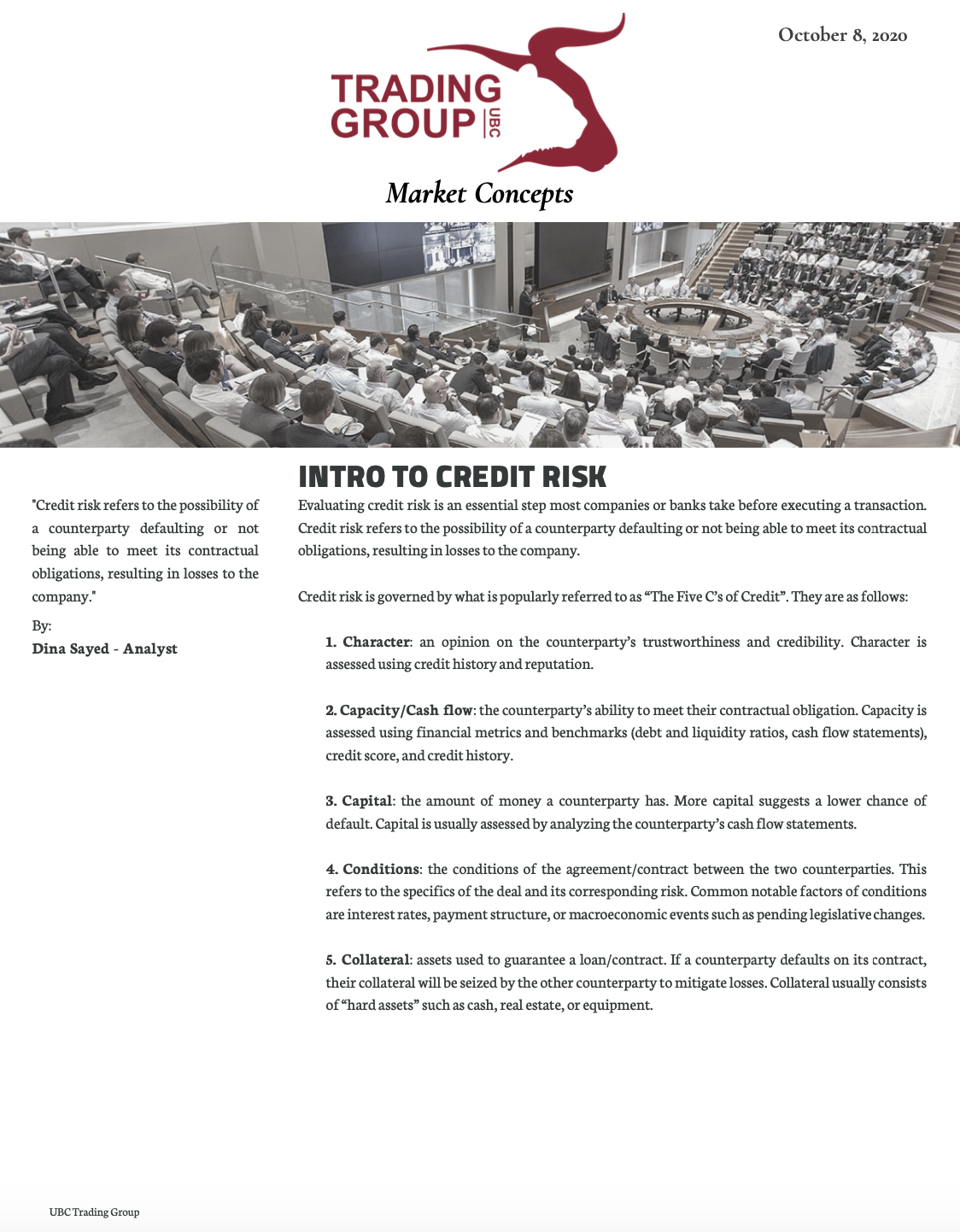 Intro to Credit Risk