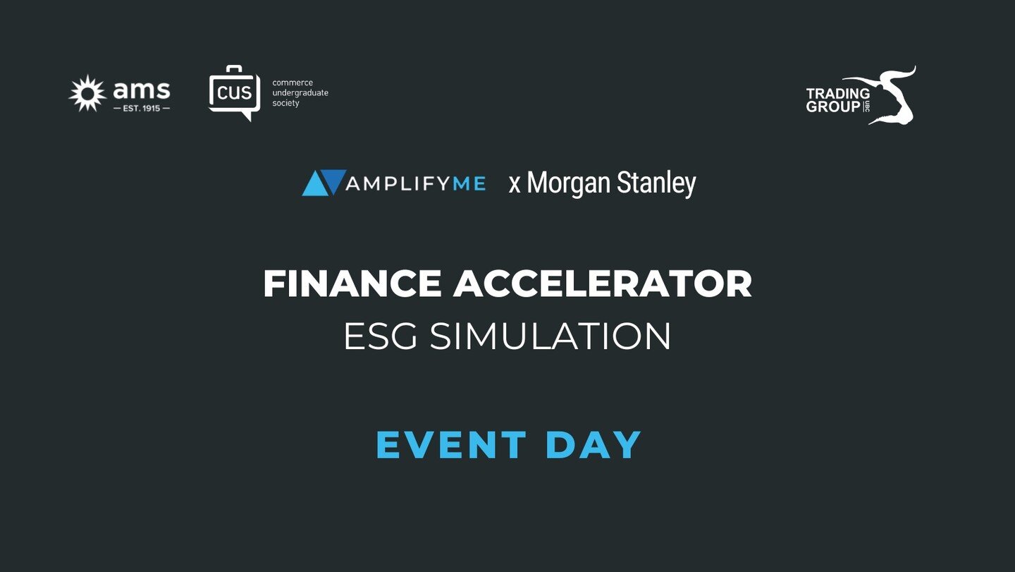 Join us for the free Finance Accelerator simulation with AmplifyME taking place today Tuesday 28th February at 16:00-18:00 Canada Pacific Time in partnership with Morgan Stanley.

The zoom link will be available on the event page, 2 hours prior to th