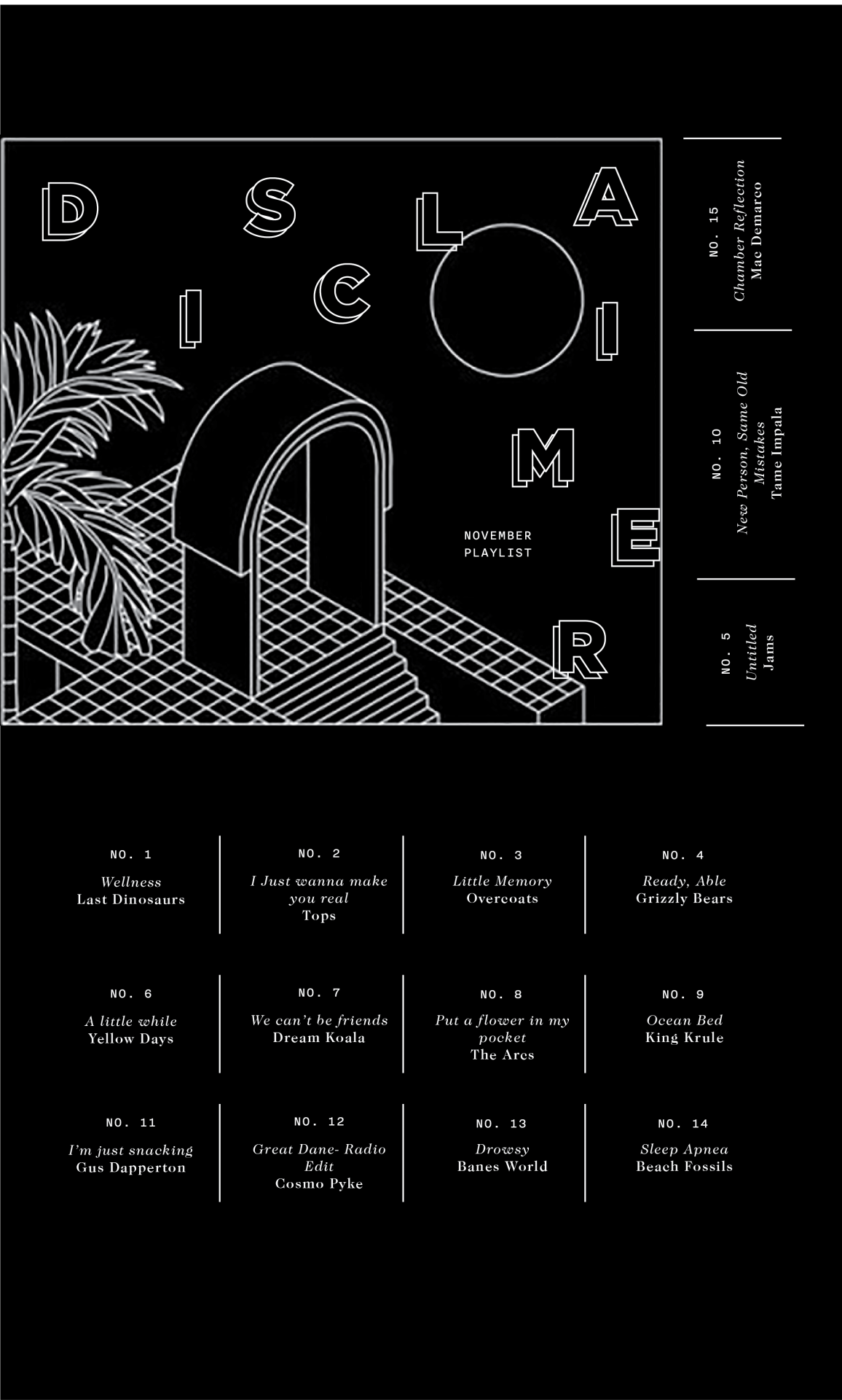 NOVEMEBER PLAYLIST 2017